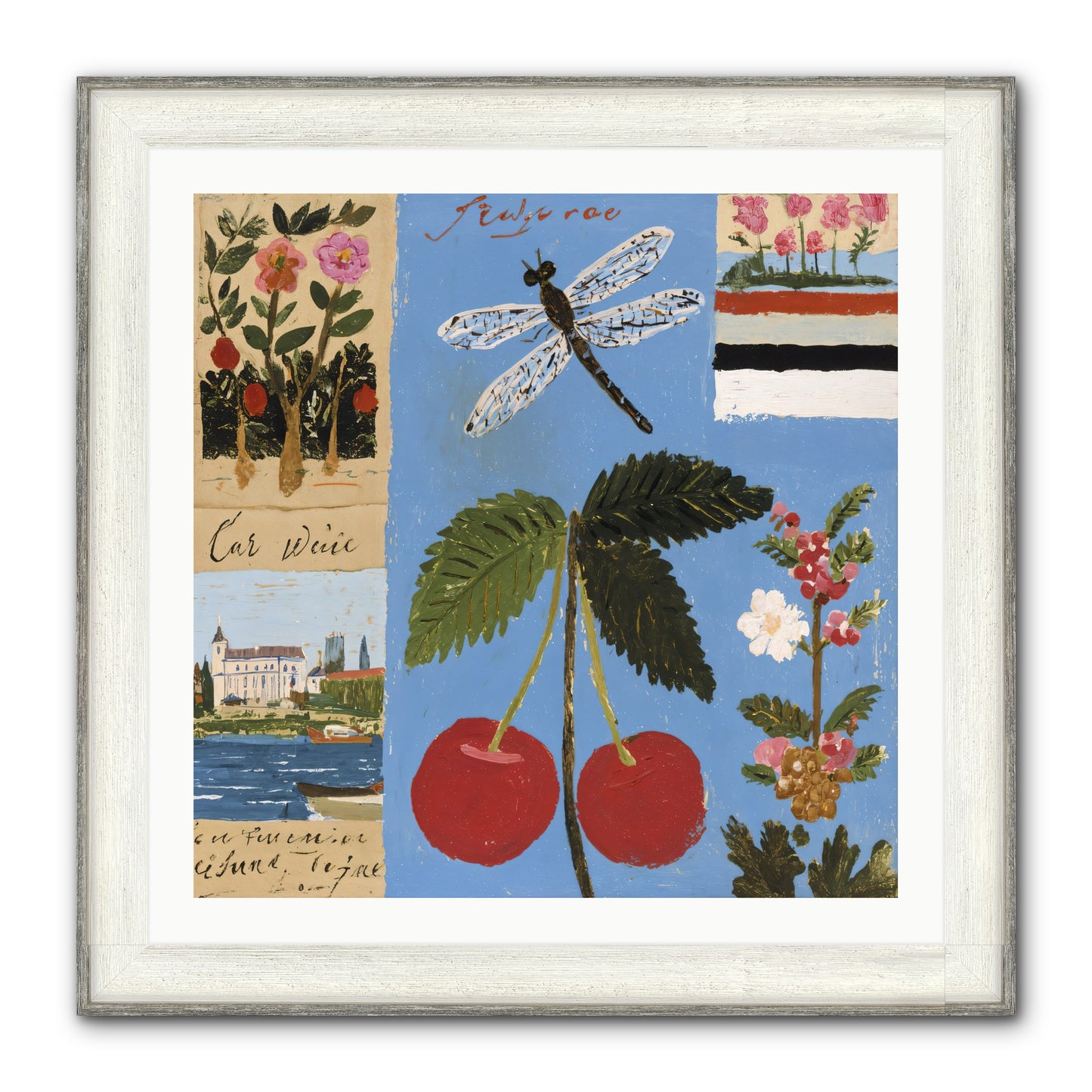 An Avid Seeker Framed Print - Driftwood White 30x30