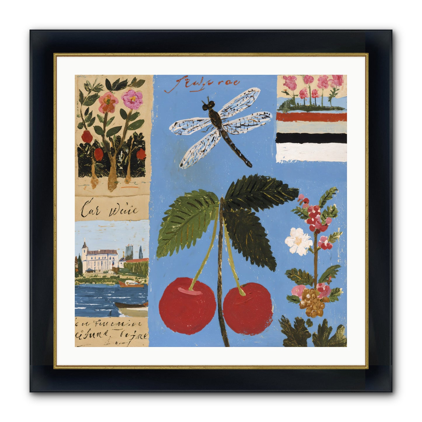 An Avid Seeker Framed Print - Wide Black w/Gold 30x30
