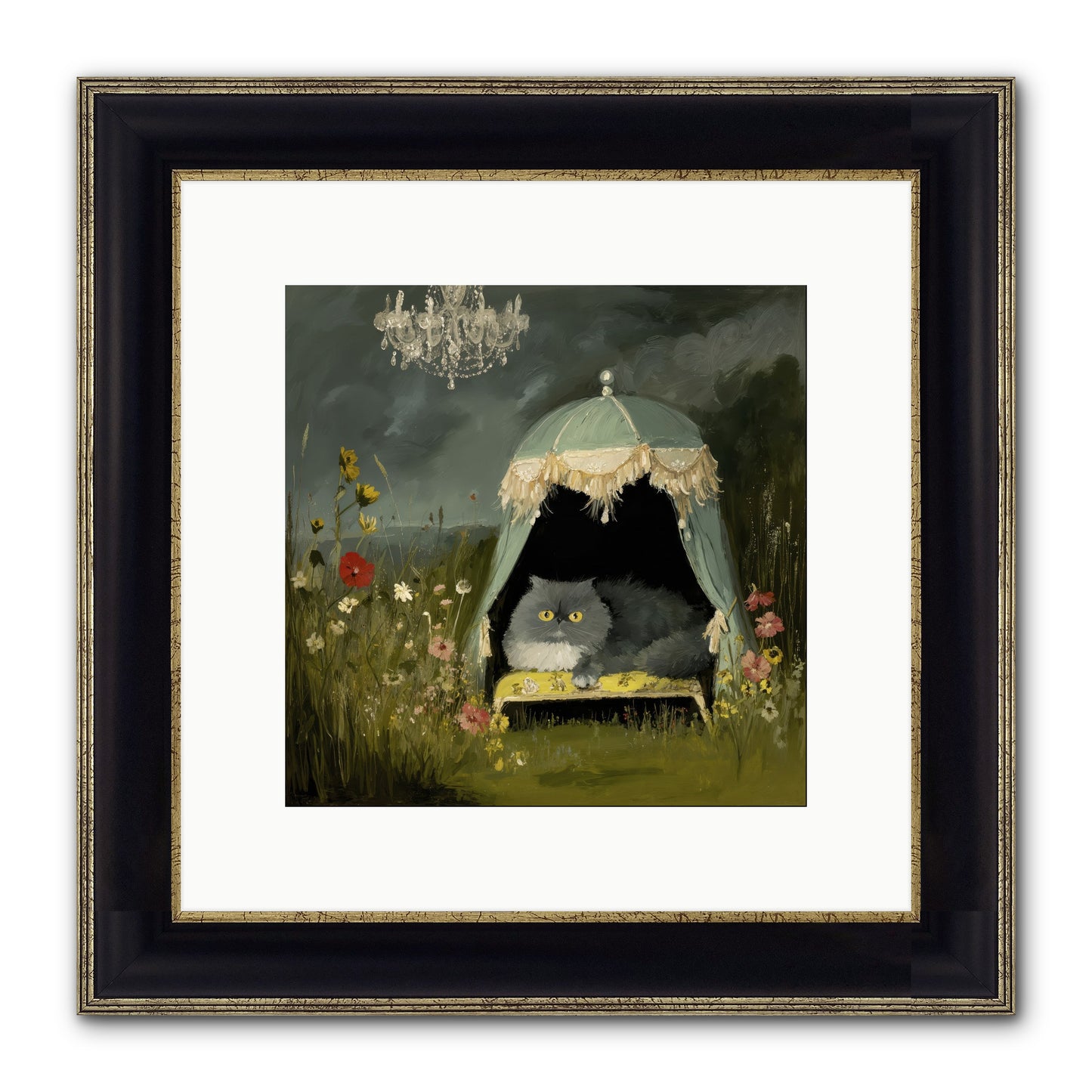 An Unscheduled Adventure Framed Print - Black & Gold 10x10