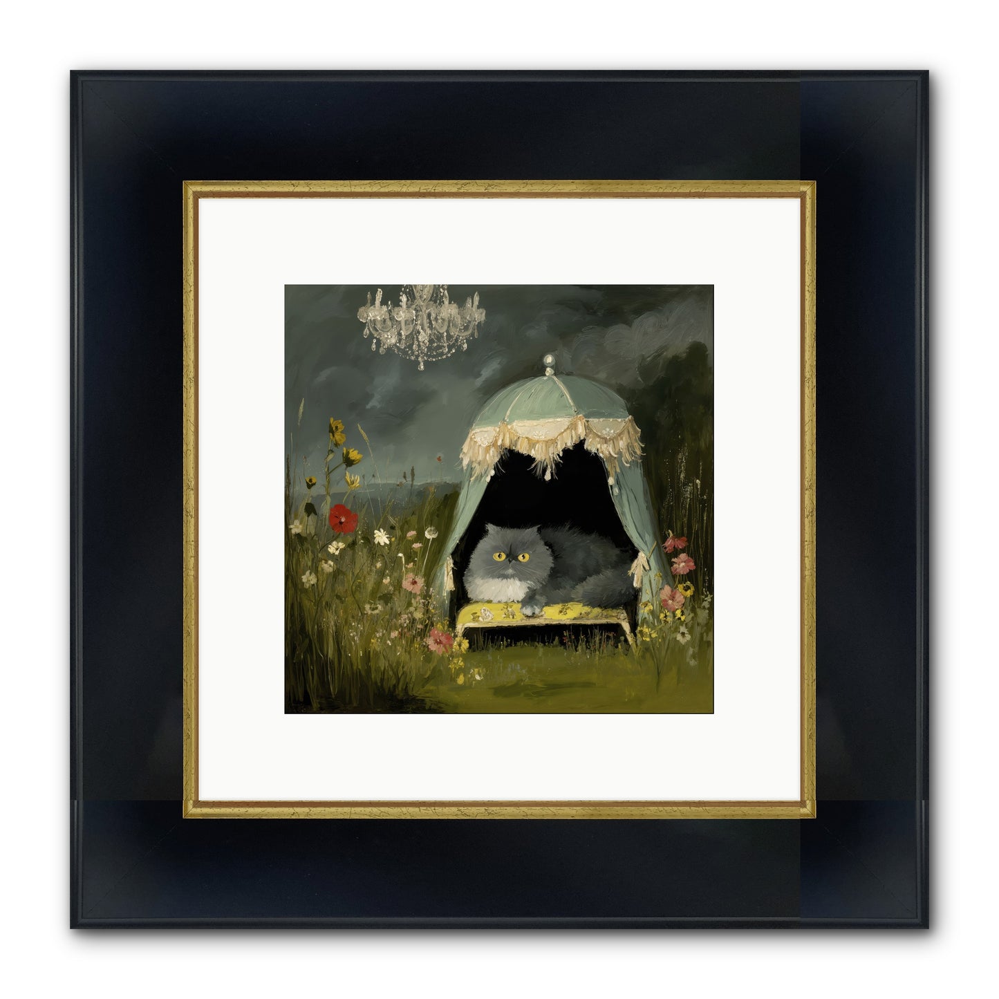 An Unscheduled Adventure Framed Print - Wide Black w/Gold 10x10