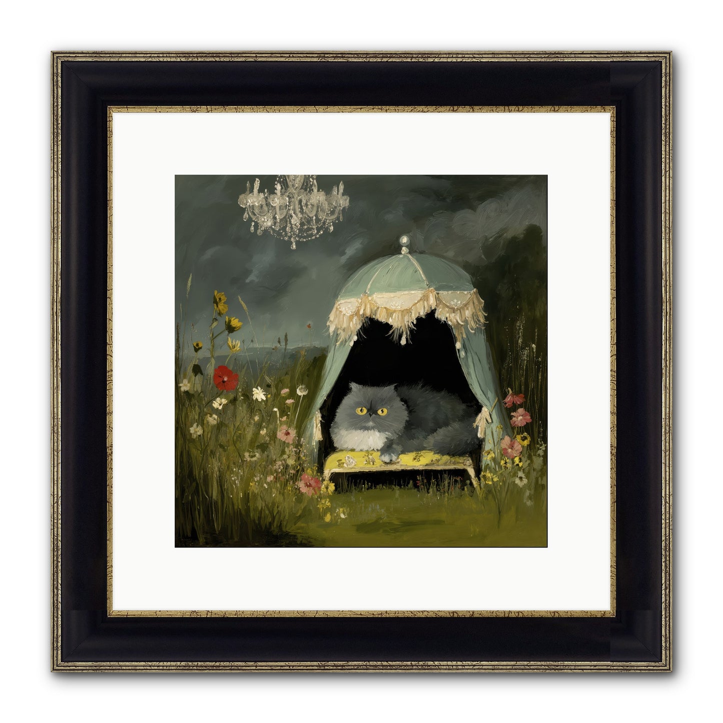 An Unscheduled Adventure Framed Print - Black & Gold 12x12
