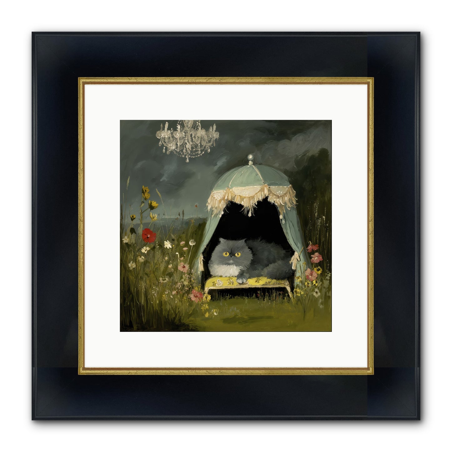 An Unscheduled Adventure Framed Print - Wide Black w/Gold 12x12