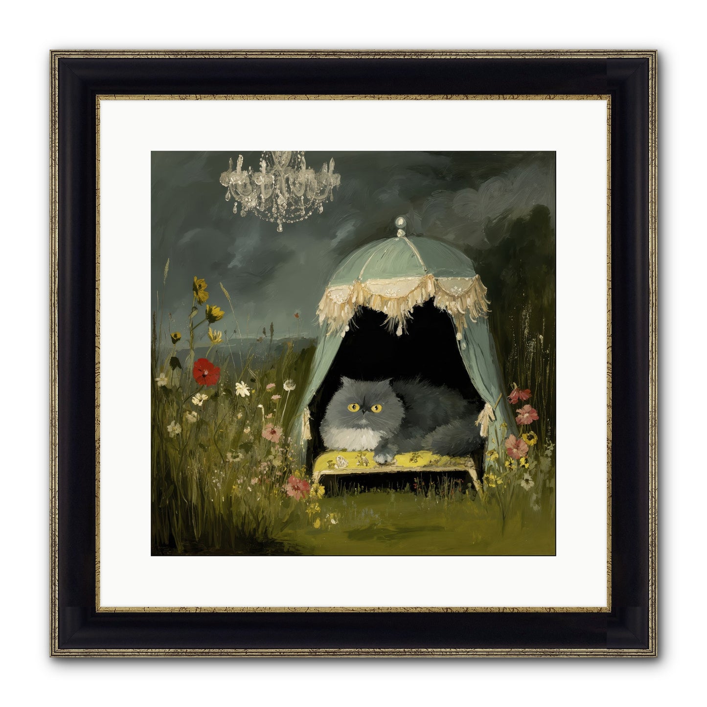 An Unscheduled Adventure Framed Print - Black & Gold 16x16