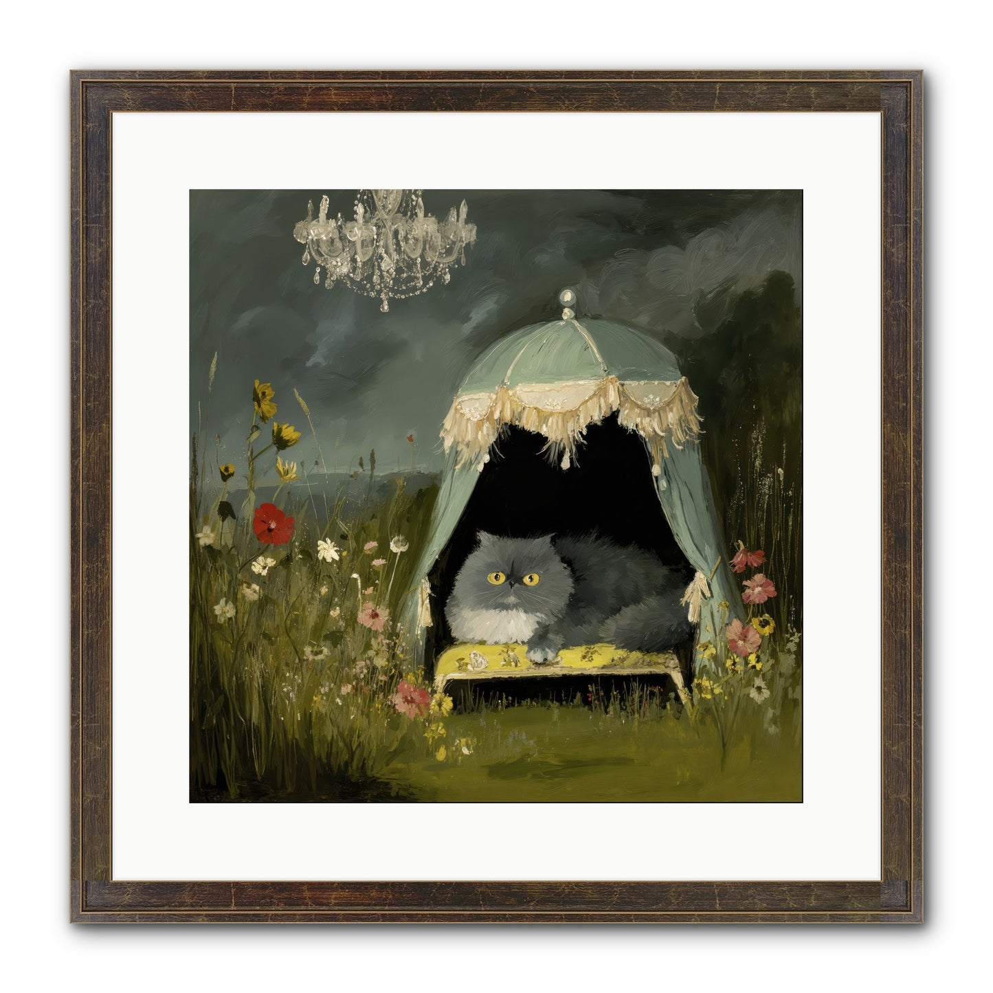 An Unscheduled Adventure Framed Print - Slimwoods Black/Gold 16x16