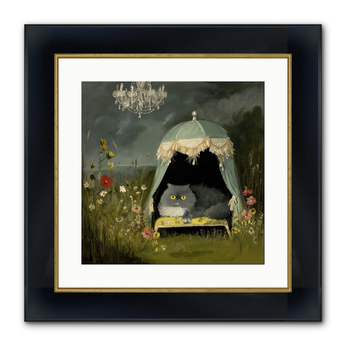 An Unscheduled Adventure Framed Print - Wide Black w/Gold 16x16