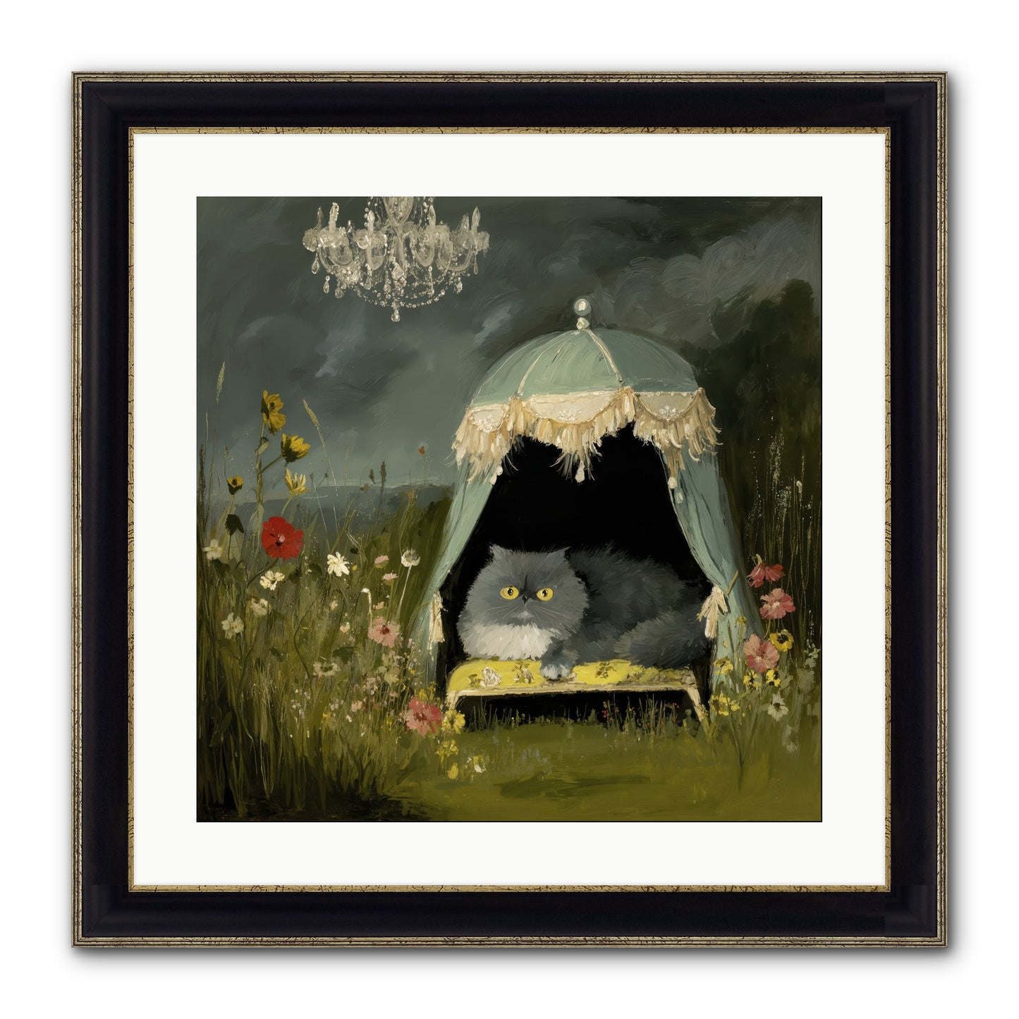 An Unscheduled Adventure Framed Print - Black & Gold 20x20