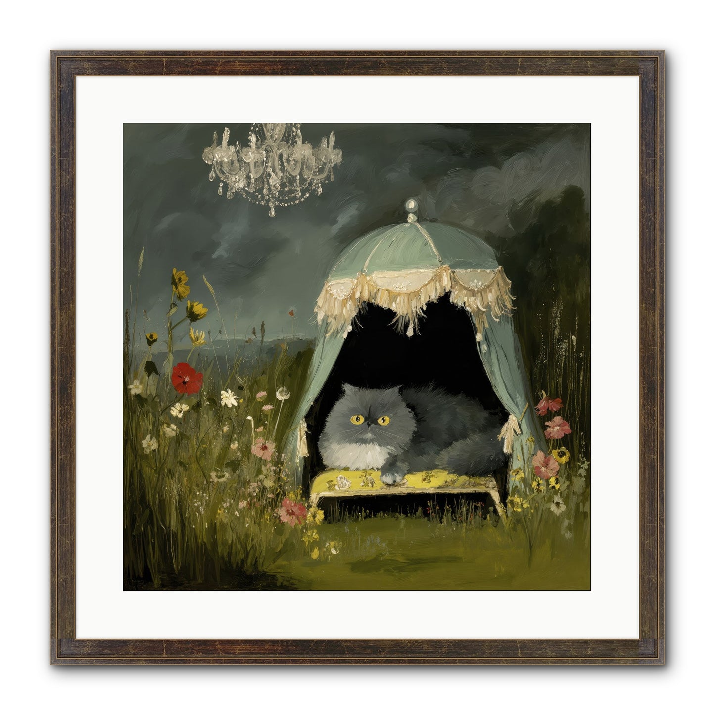 An Unscheduled Adventure Framed Print - Slimwoods Black/Gold 20x20