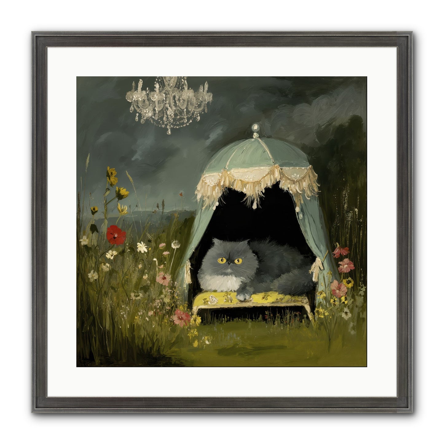 An Unscheduled Adventure Framed Print - Slimwoods Black/Silver 20x20
