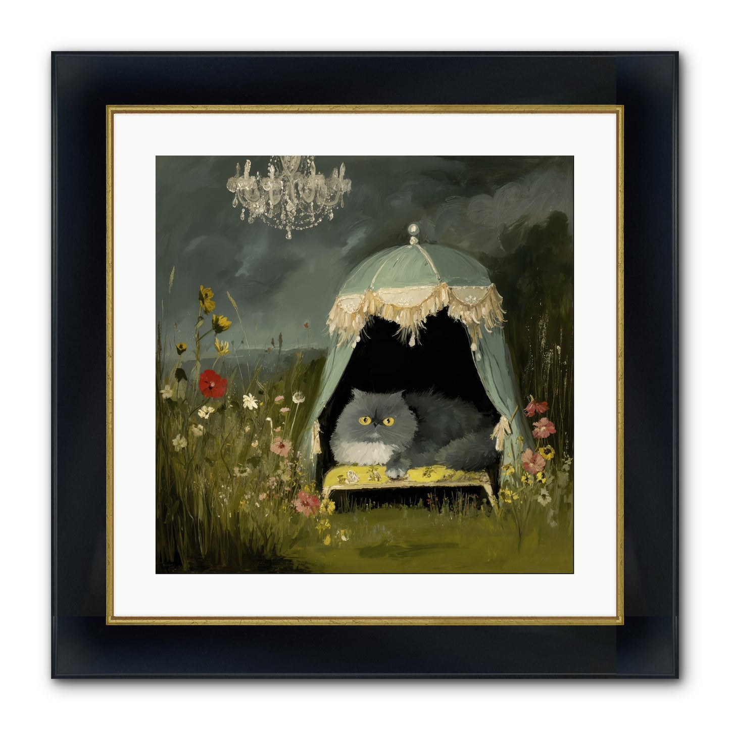 An Unscheduled Adventure Framed Print - Wide Black w/Gold 20x20