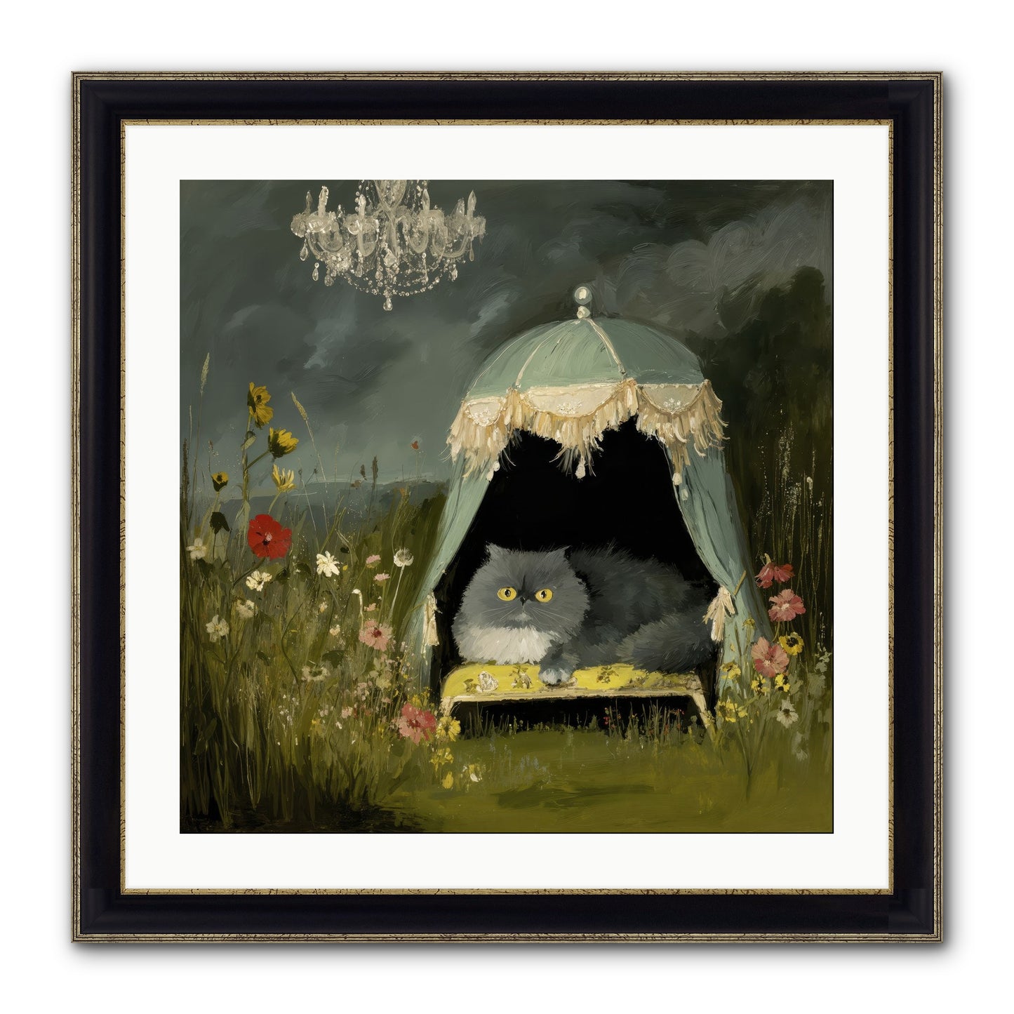 An Unscheduled Adventure Framed Print - Black & Gold 24x24