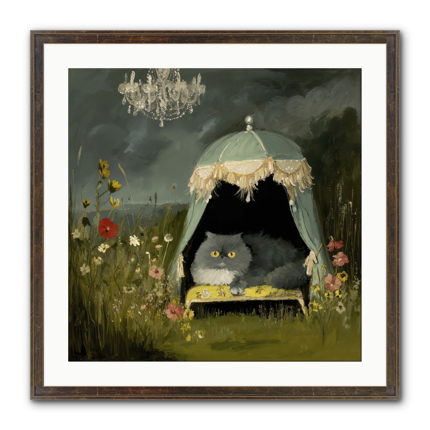 An Unscheduled Adventure Framed Print - Slimwoods Black/Gold 24x24
