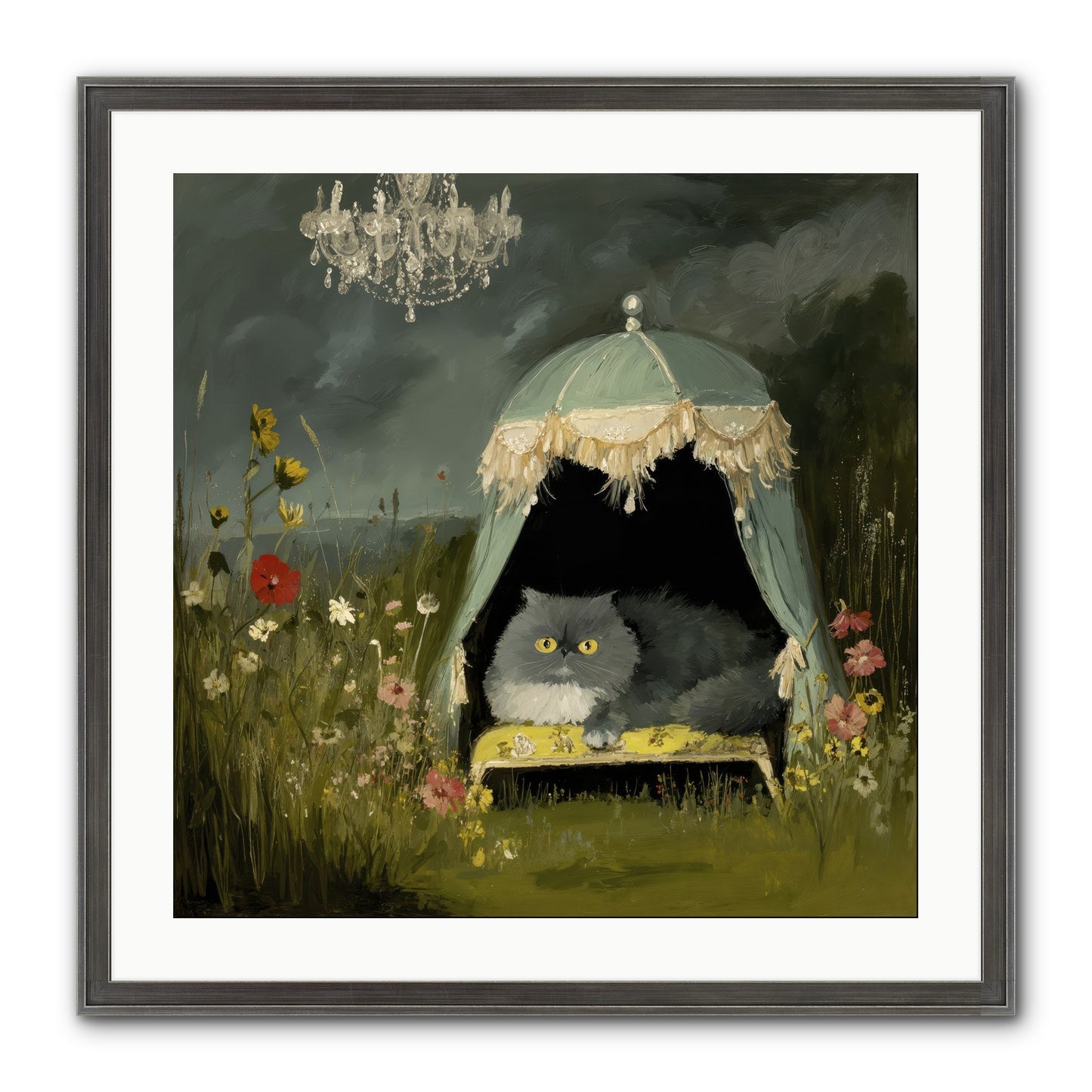 An Unscheduled Adventure Framed Print - Slimwoods Black/Silver 24x24