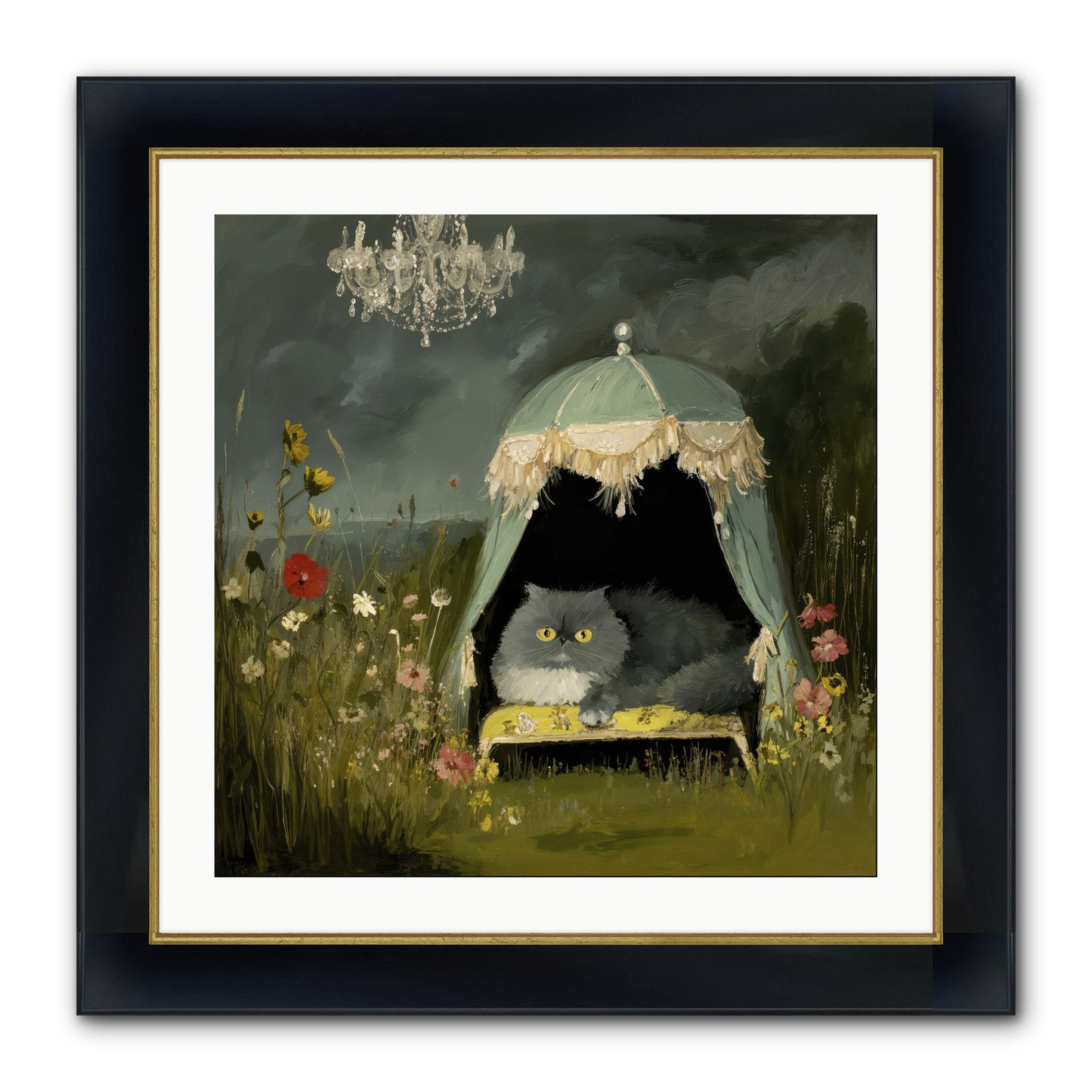An Unscheduled Adventure Framed Print - Wide Black w/Gold 24x24