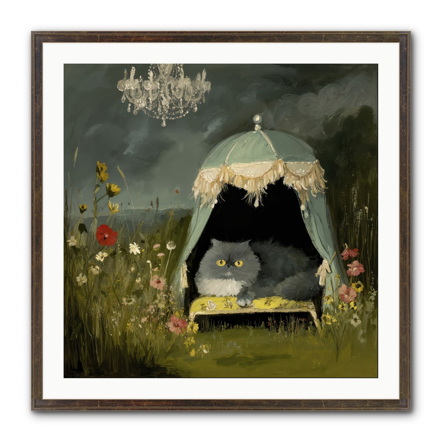 An Unscheduled Adventure Framed Print - Slimwoods Black/Gold 30x30