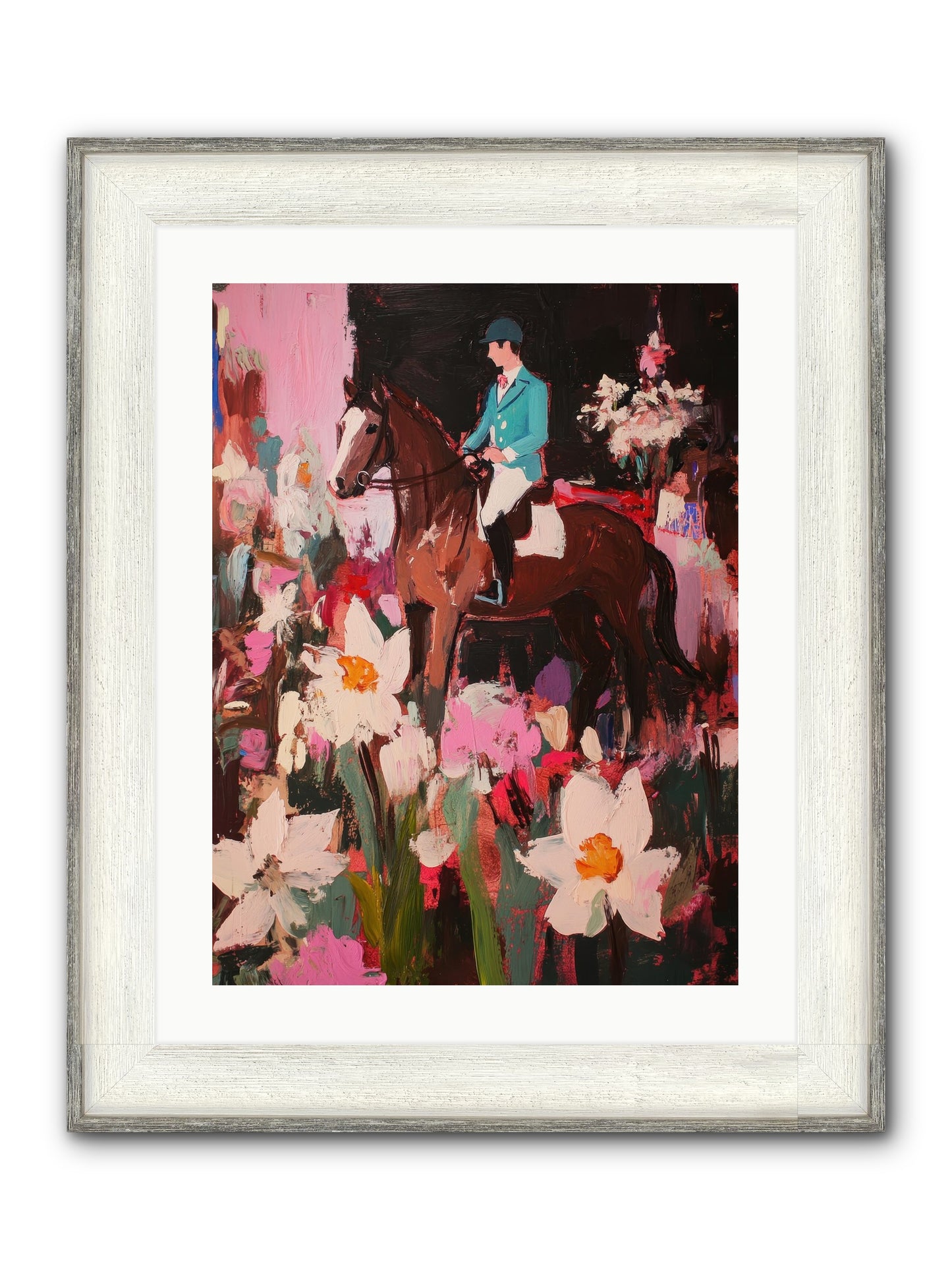Ancestral Whisper Framed Print - Driftwood White 18x24