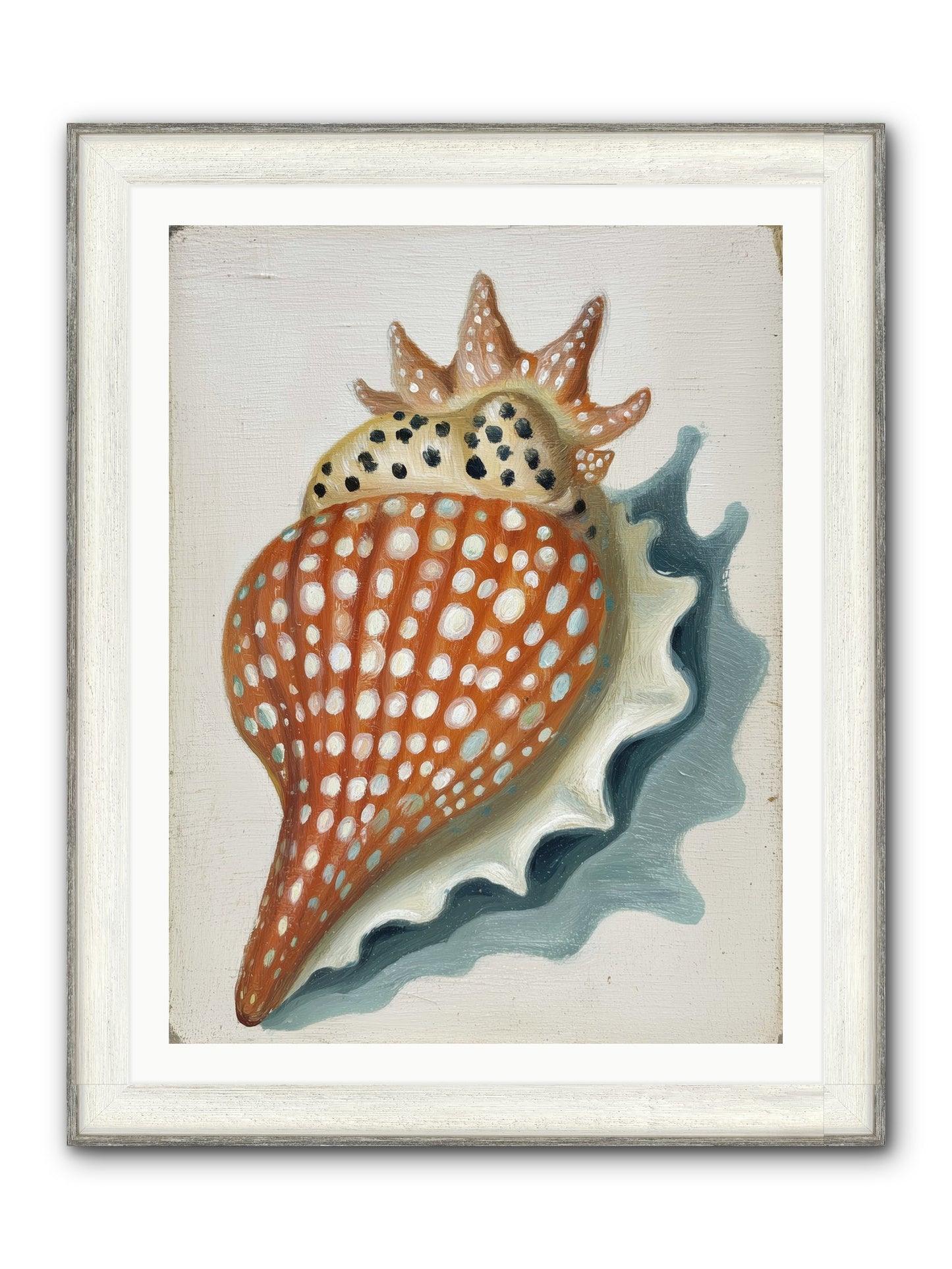Ancient Diary Framed Print - Driftwood White 30x40