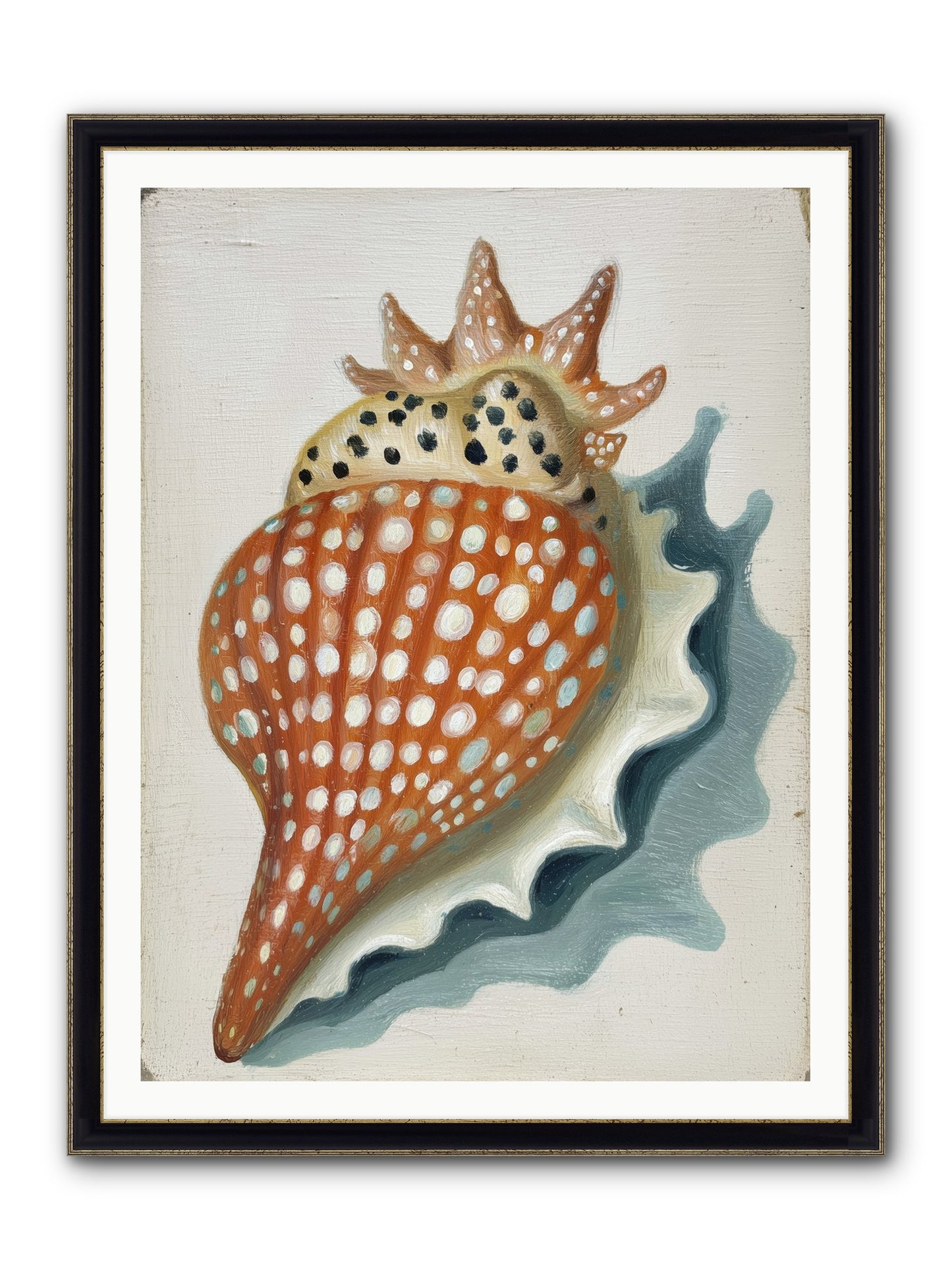 Ancient Diary Framed Print - Black & Gold 36x48
