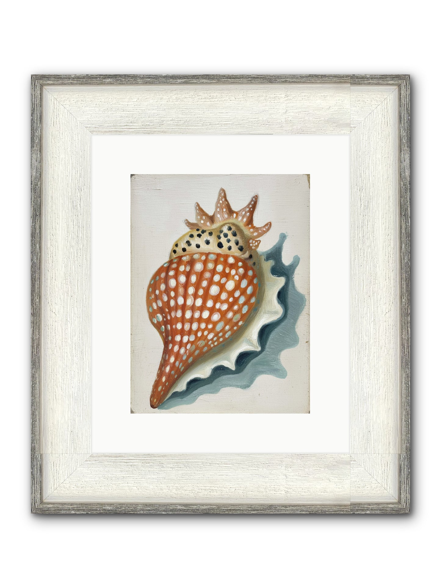 Ancient Diary Framed Print - Driftwood White 9x12