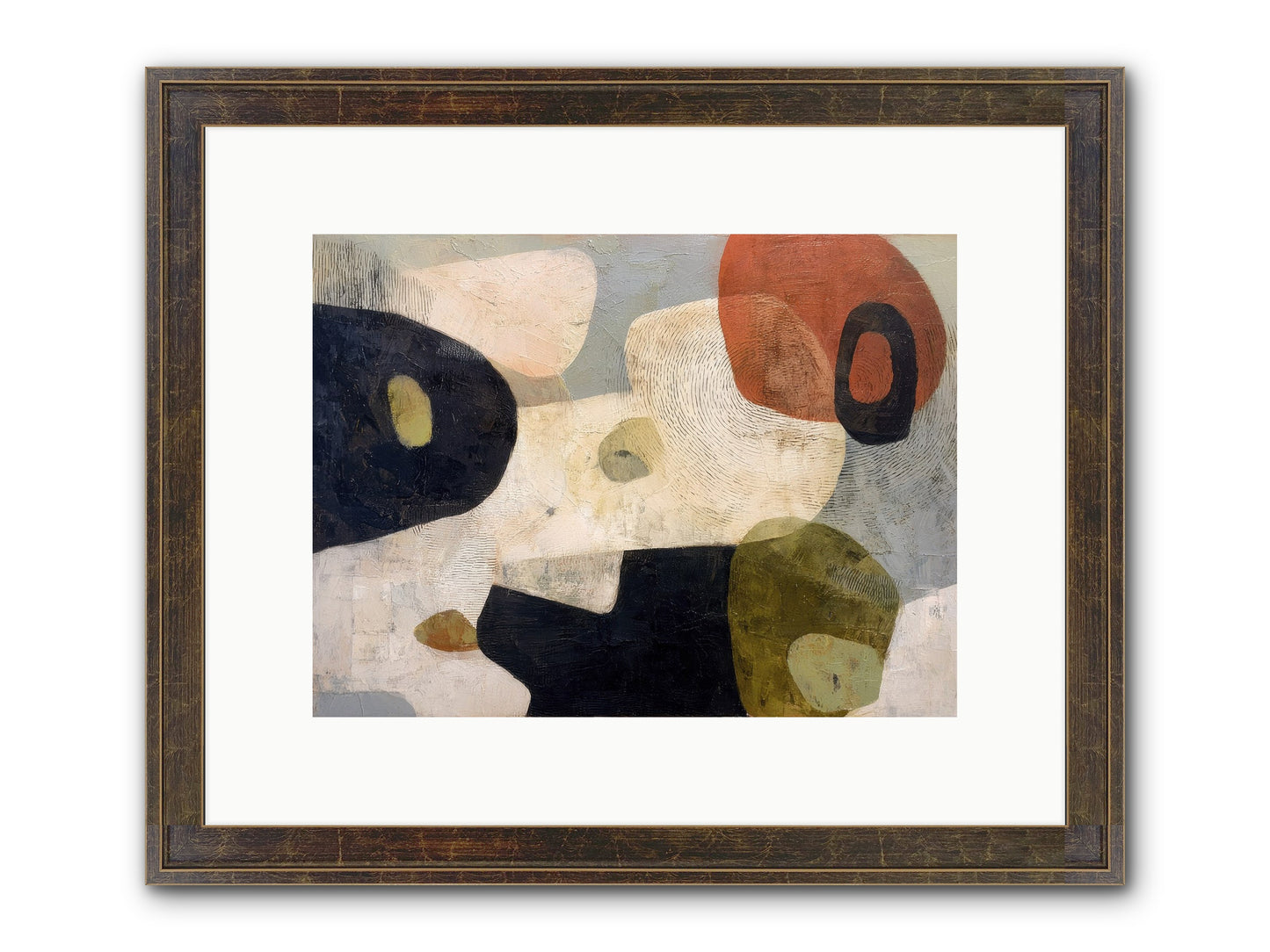 Ancient Future Framed Print - Slimwoods Black/Gold 12x9