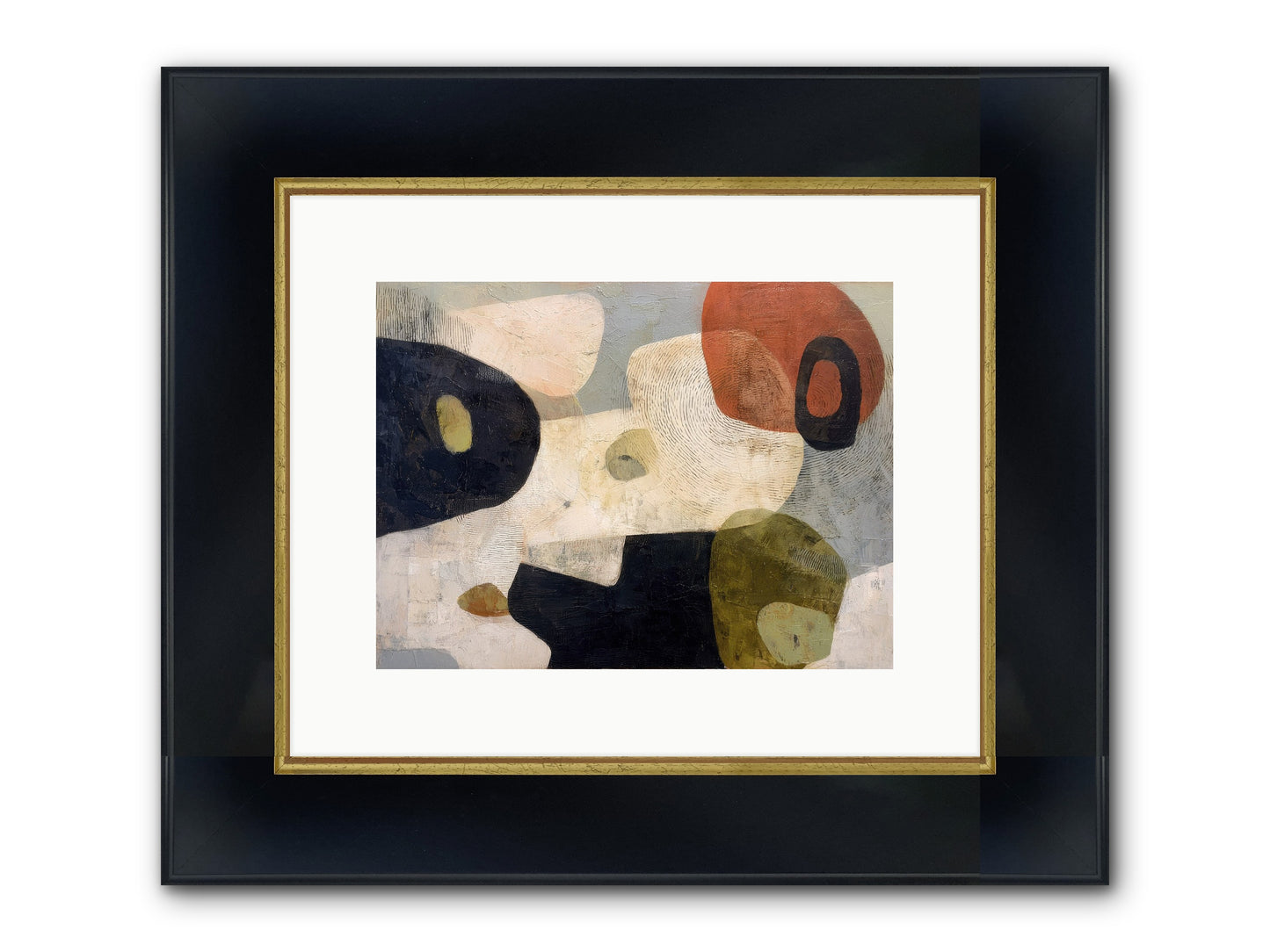 Ancient Future Framed Print - Wide Black w/Gold 12x9