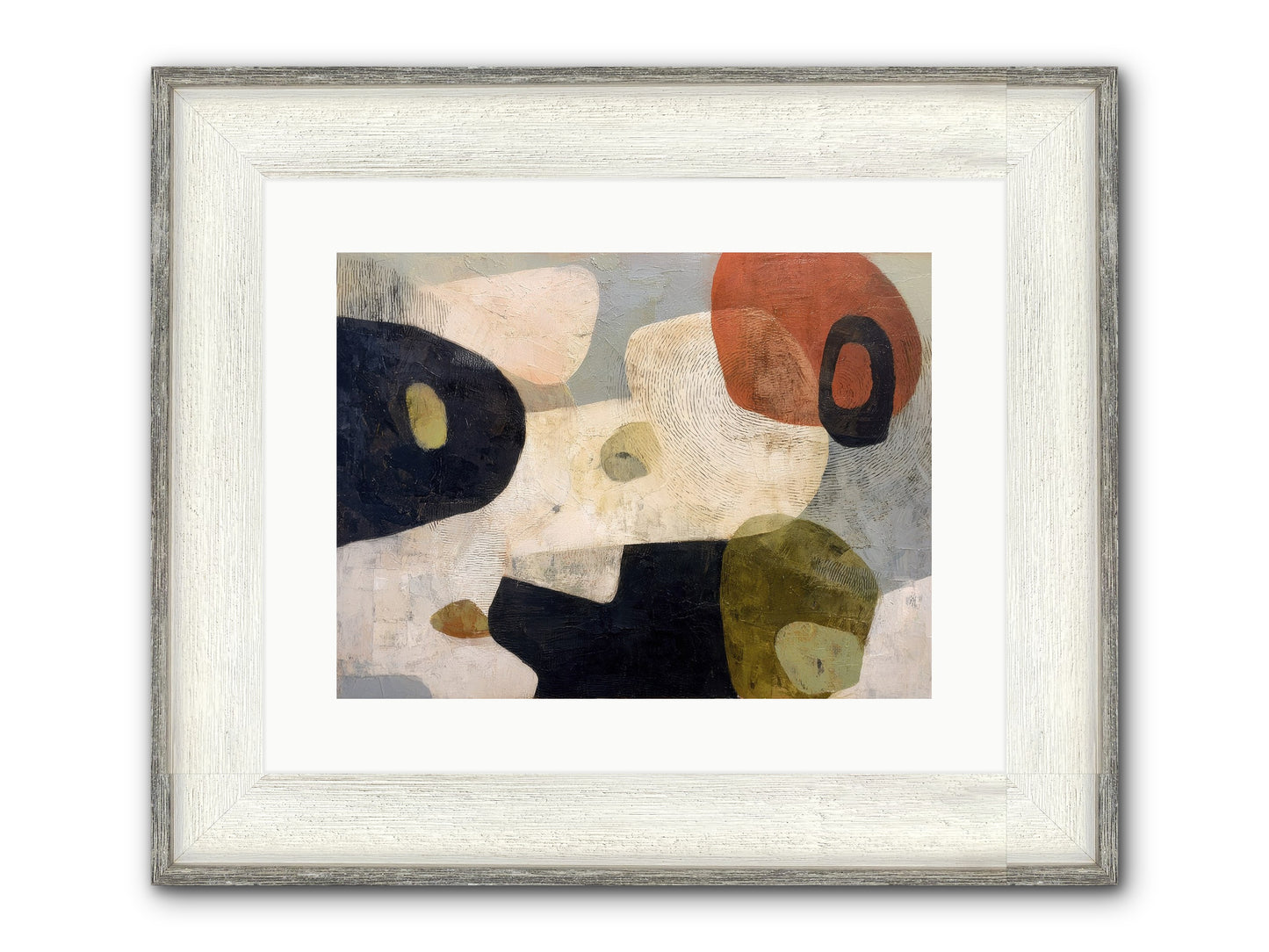 Ancient Future Framed Print - Driftwood White 16x12