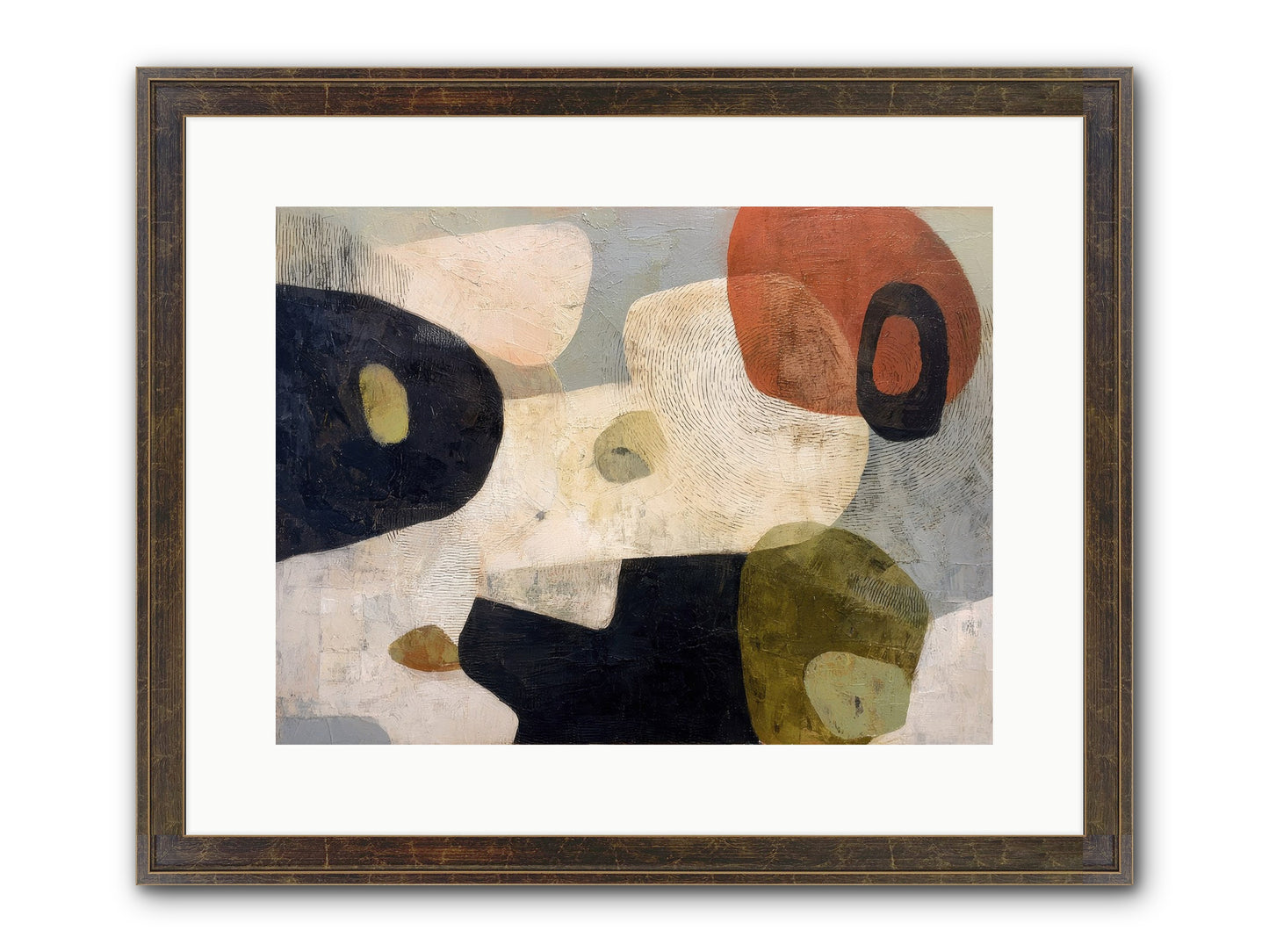 Ancient Future Framed Print - Slimwoods Black/Gold 16x12