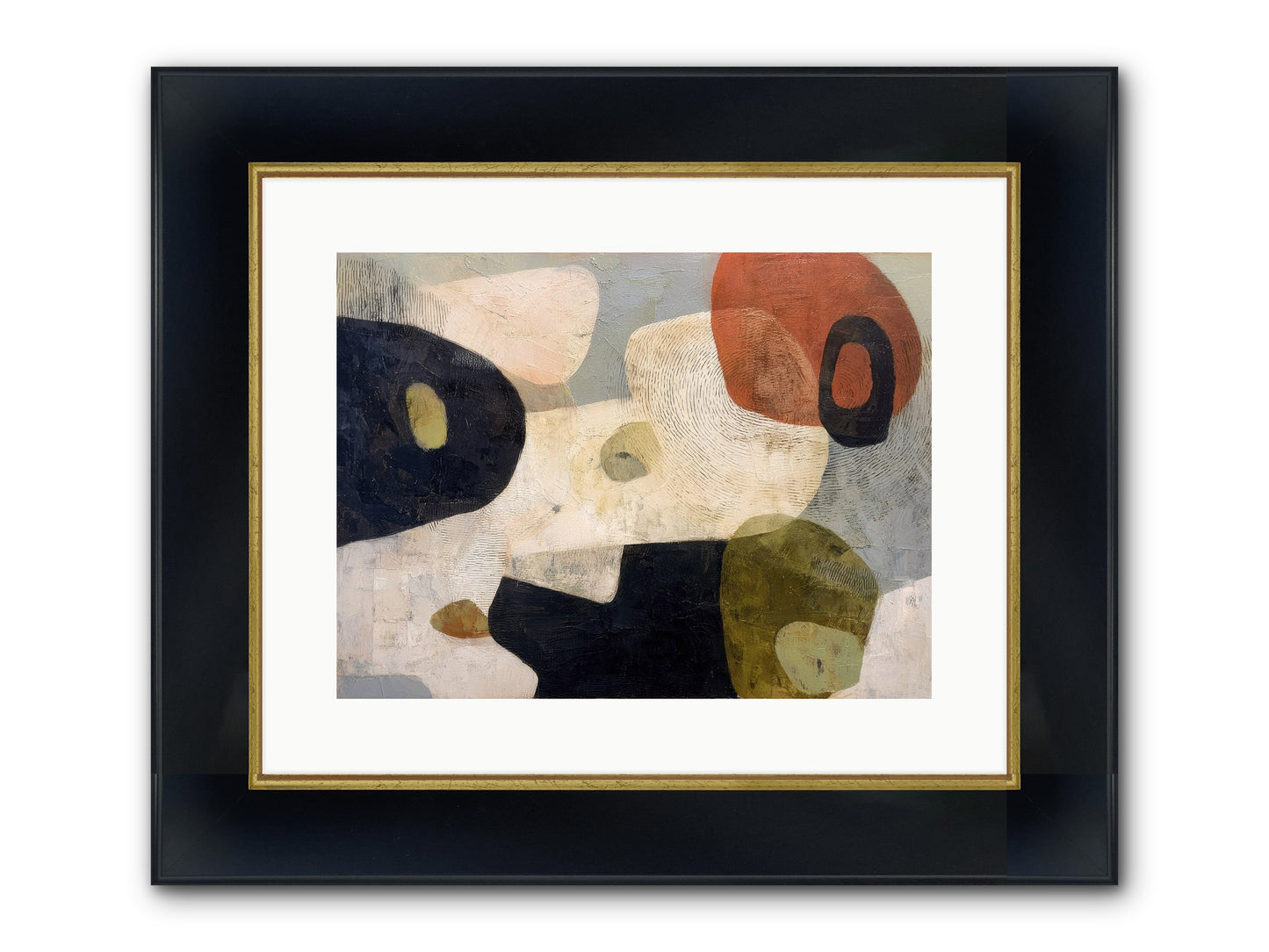 Ancient Future Framed Print - Wide Black w/Gold 16x12
