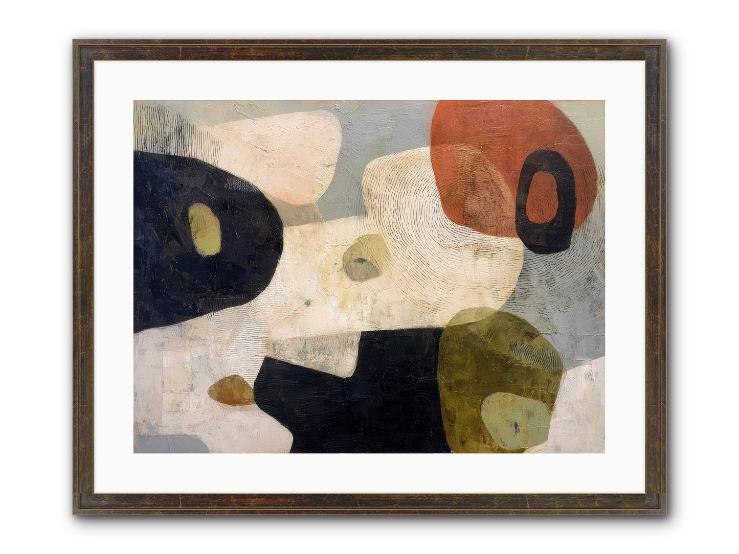 Ancient Future Framed Print - Slimwoods Black/Gold 24x18