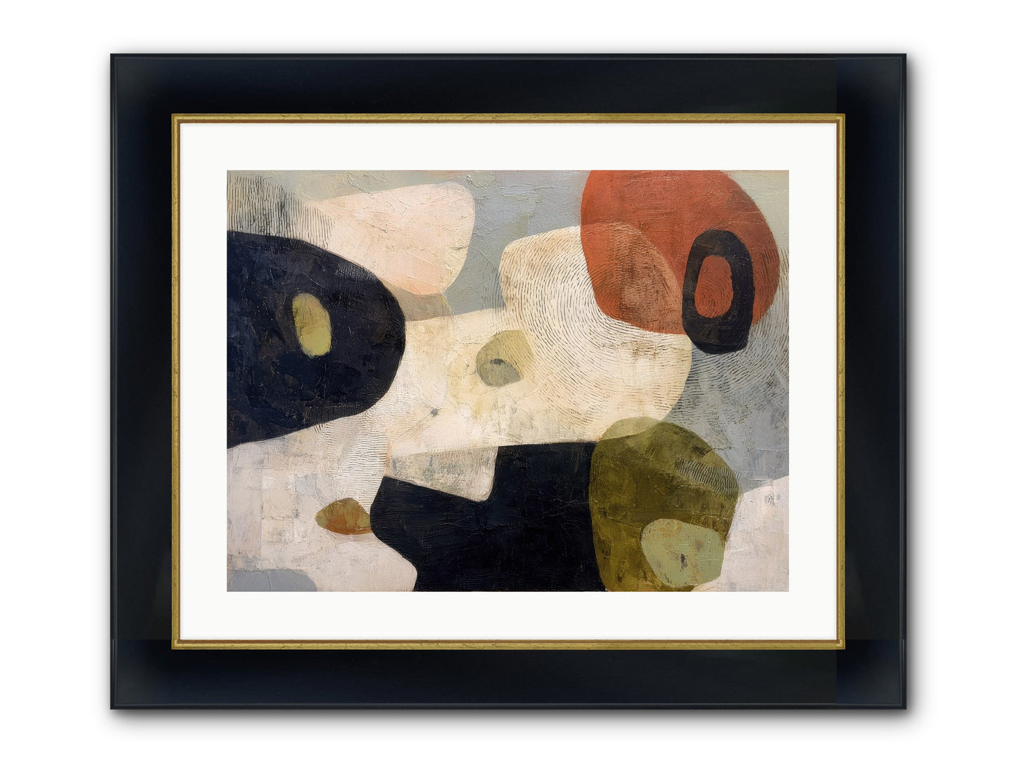Ancient Future Framed Print - Wide Black w/Gold 24x18