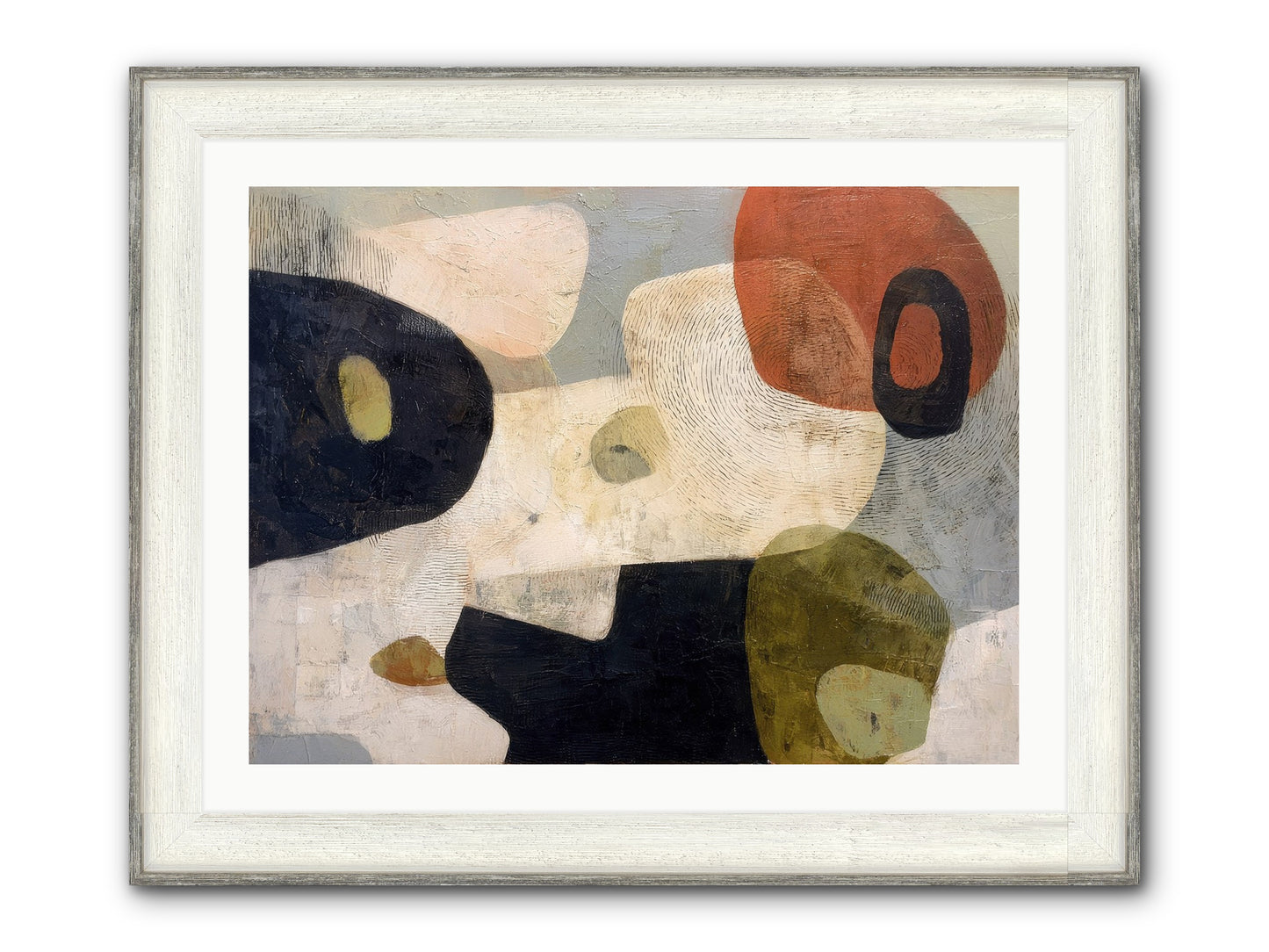 Ancient Future Framed Print - Driftwood White 32x24