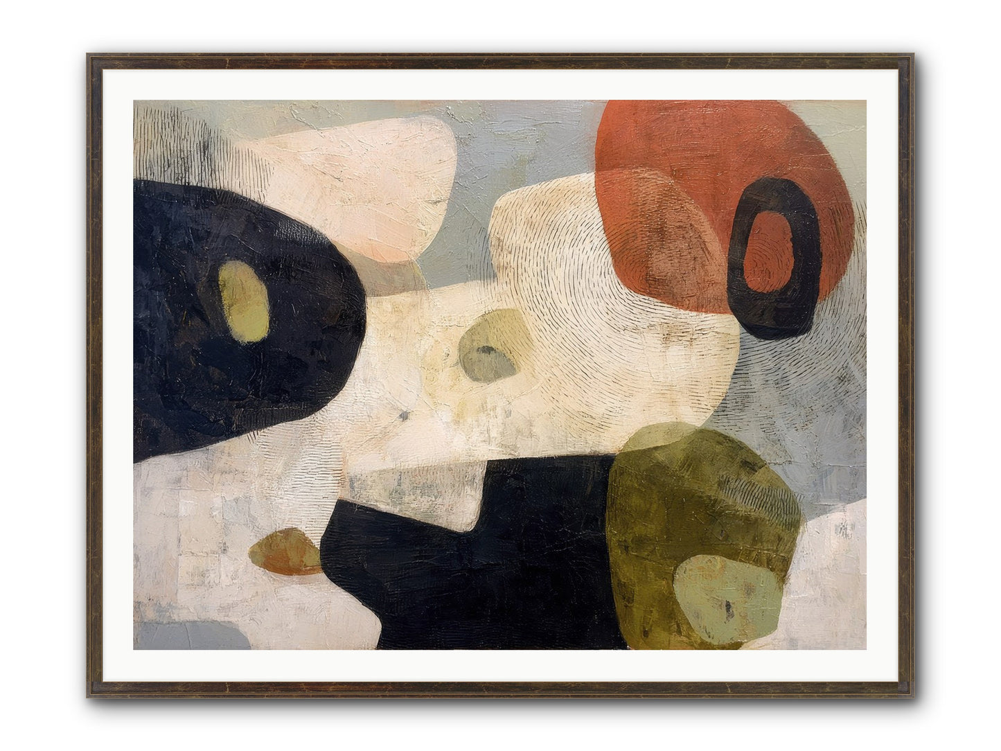 Ancient Future Framed Print - Slimwoods Black/Gold 48x36