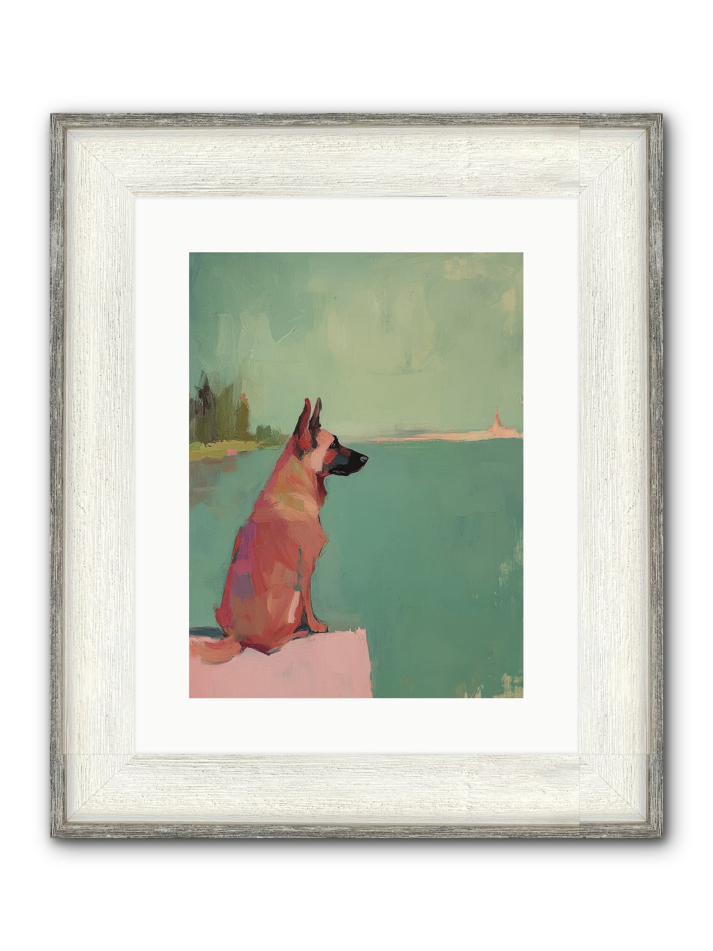 Ancient Mariner Framed Print - Driftwood White 12x16