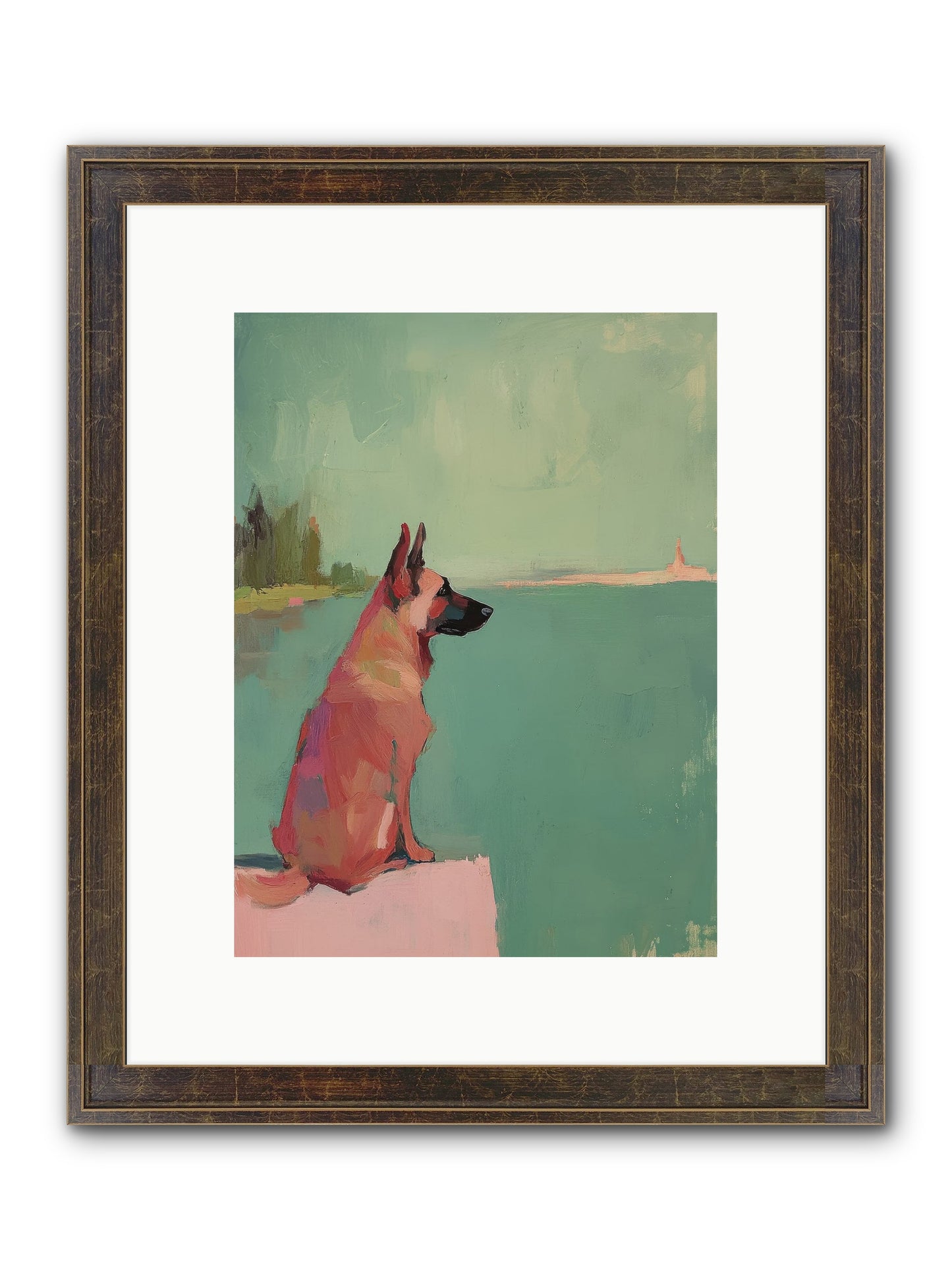Ancient Mariner Framed Print - Slimwoods Black/Gold 9x12