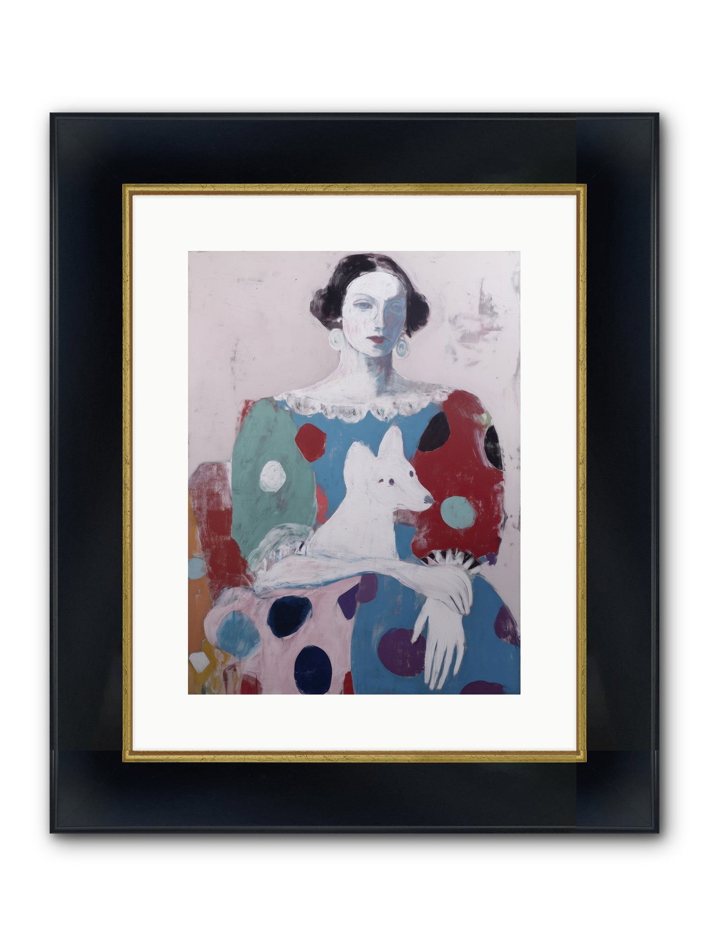 Andante Framed Print - Wide Black w/Gold 12x16
