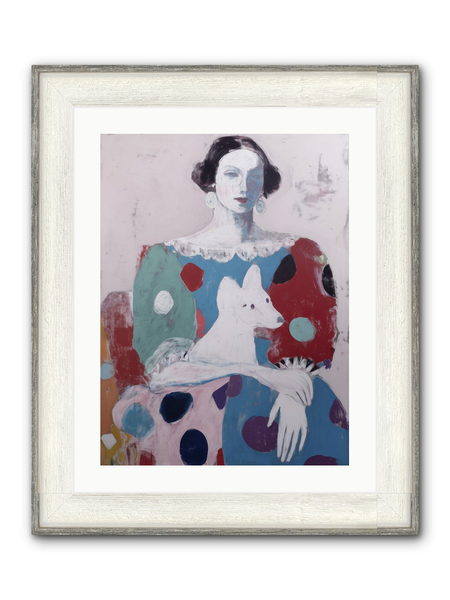 Andante Framed Print - Driftwood White 18x24