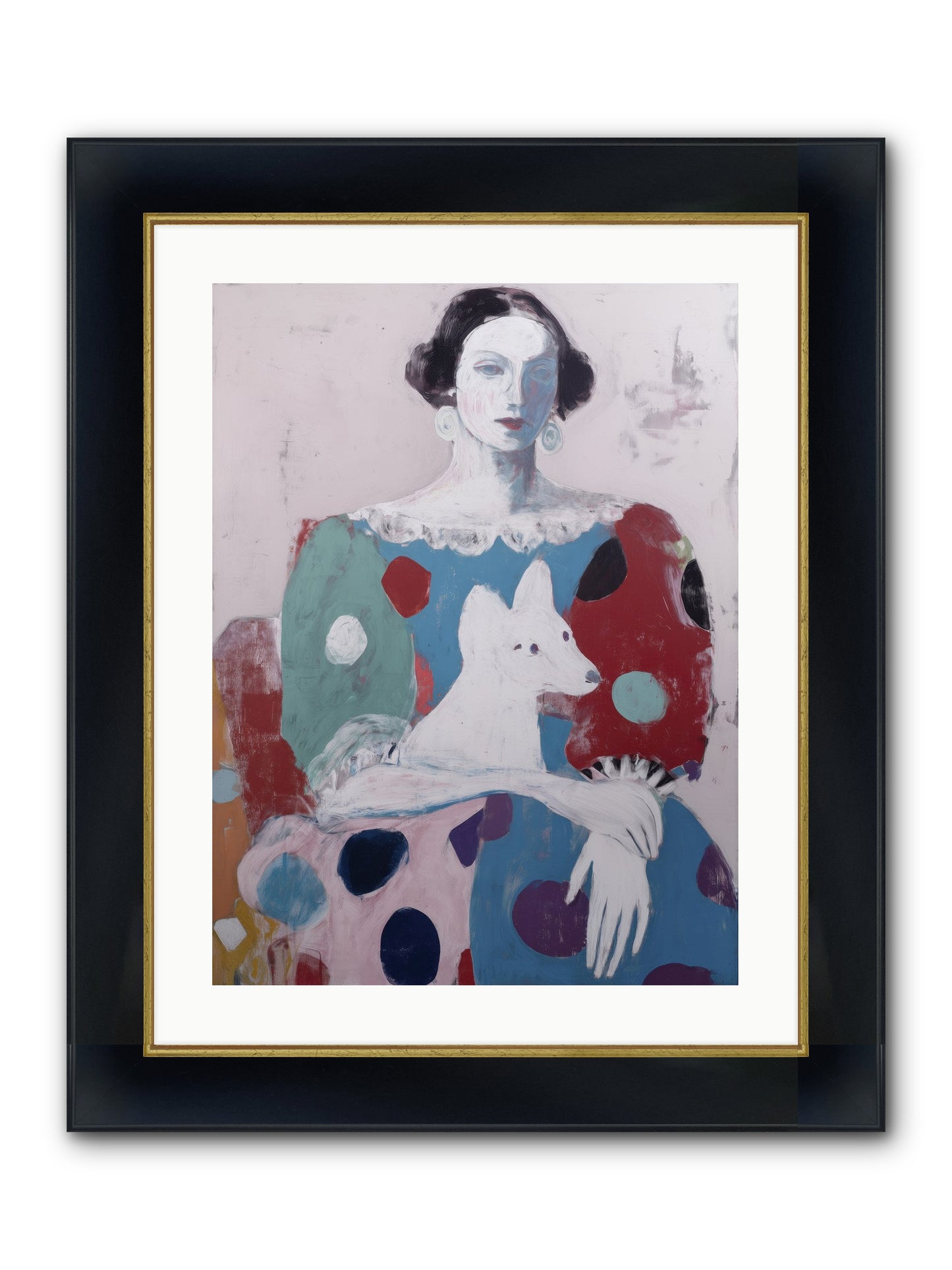 Andante Framed Print - Wide Black w/Gold 18x24