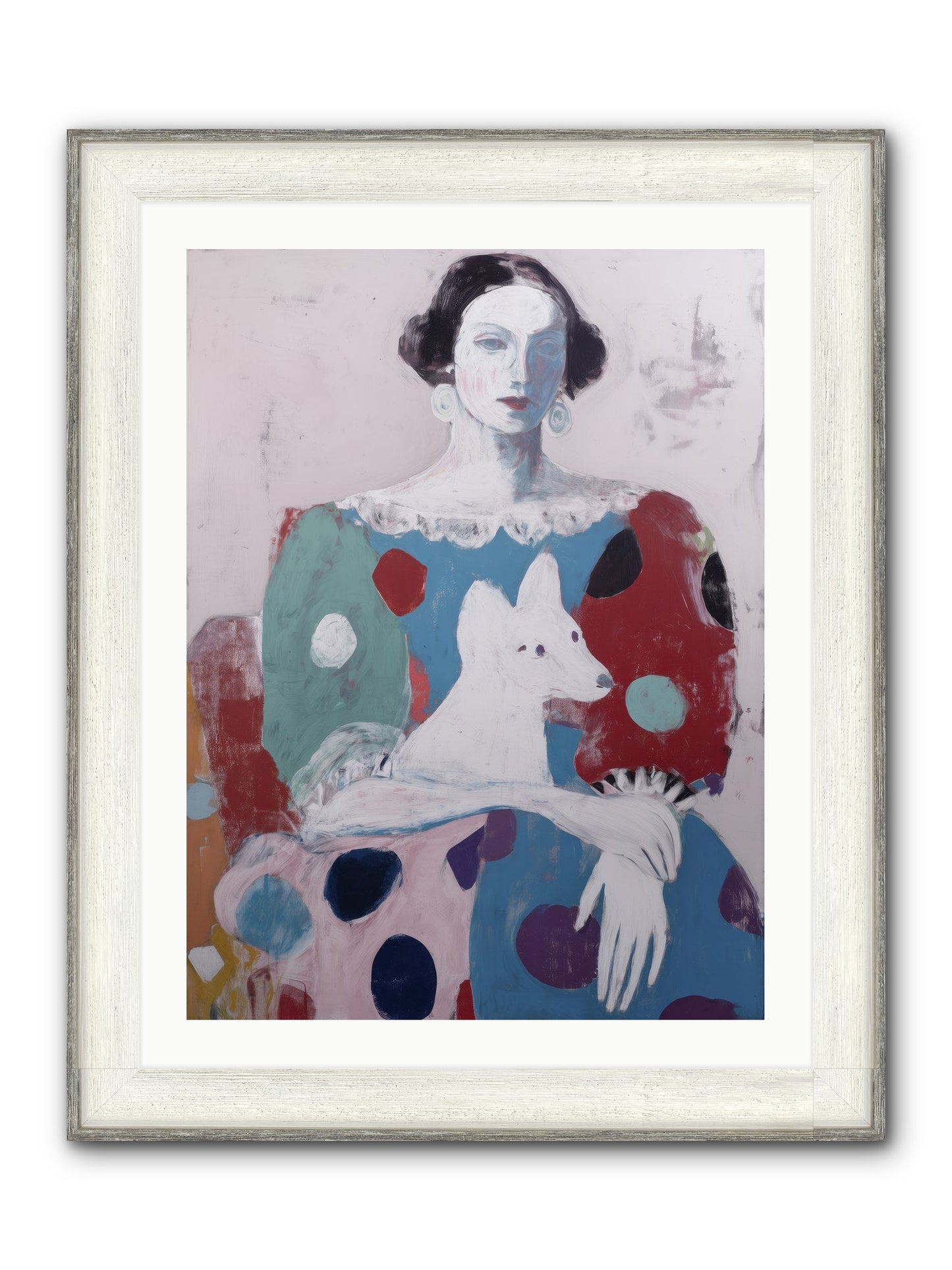 Andante Framed Print - Driftwood White 24x32