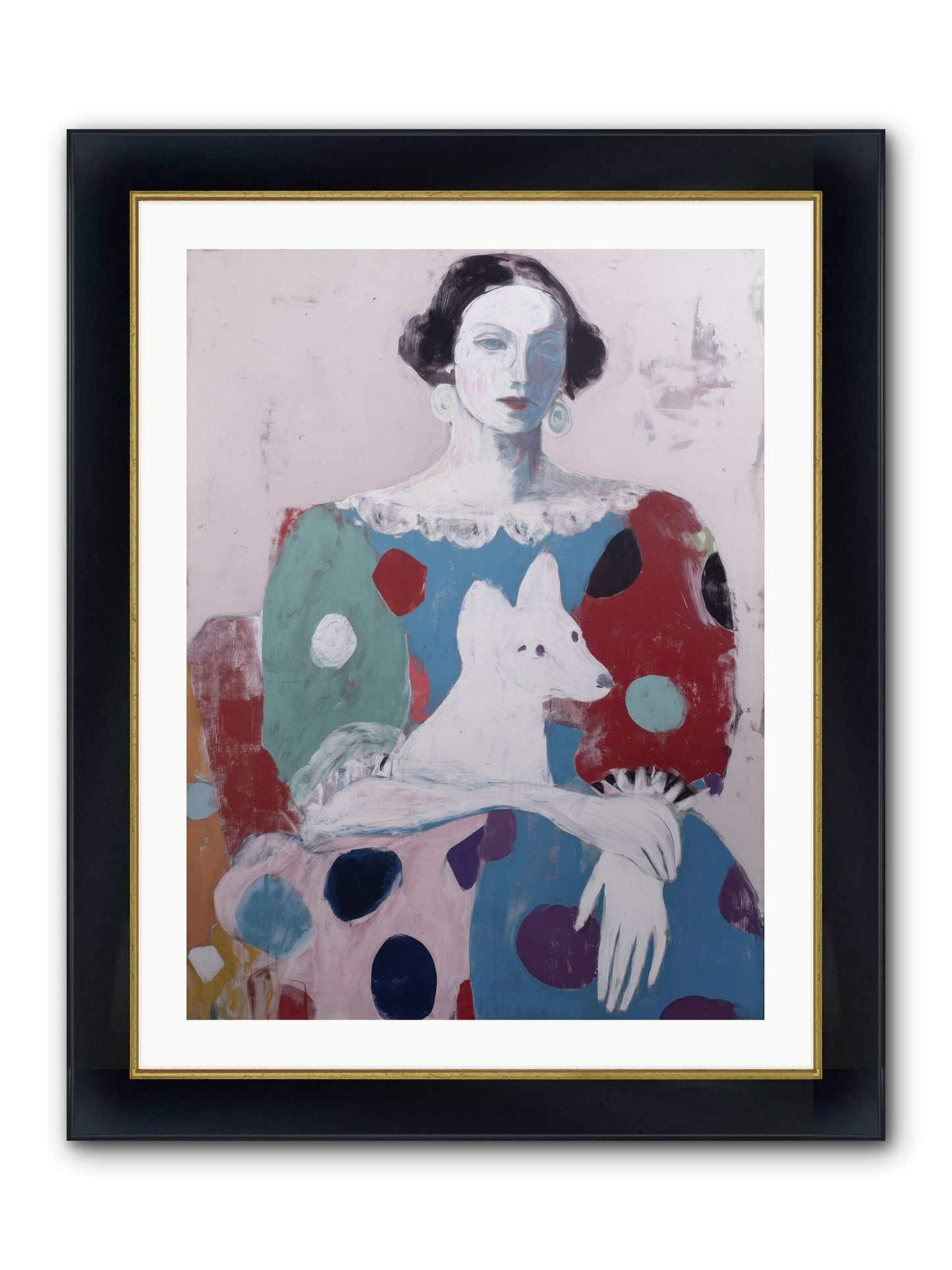 Andante Framed Print - Wide Black w/Gold 24x32