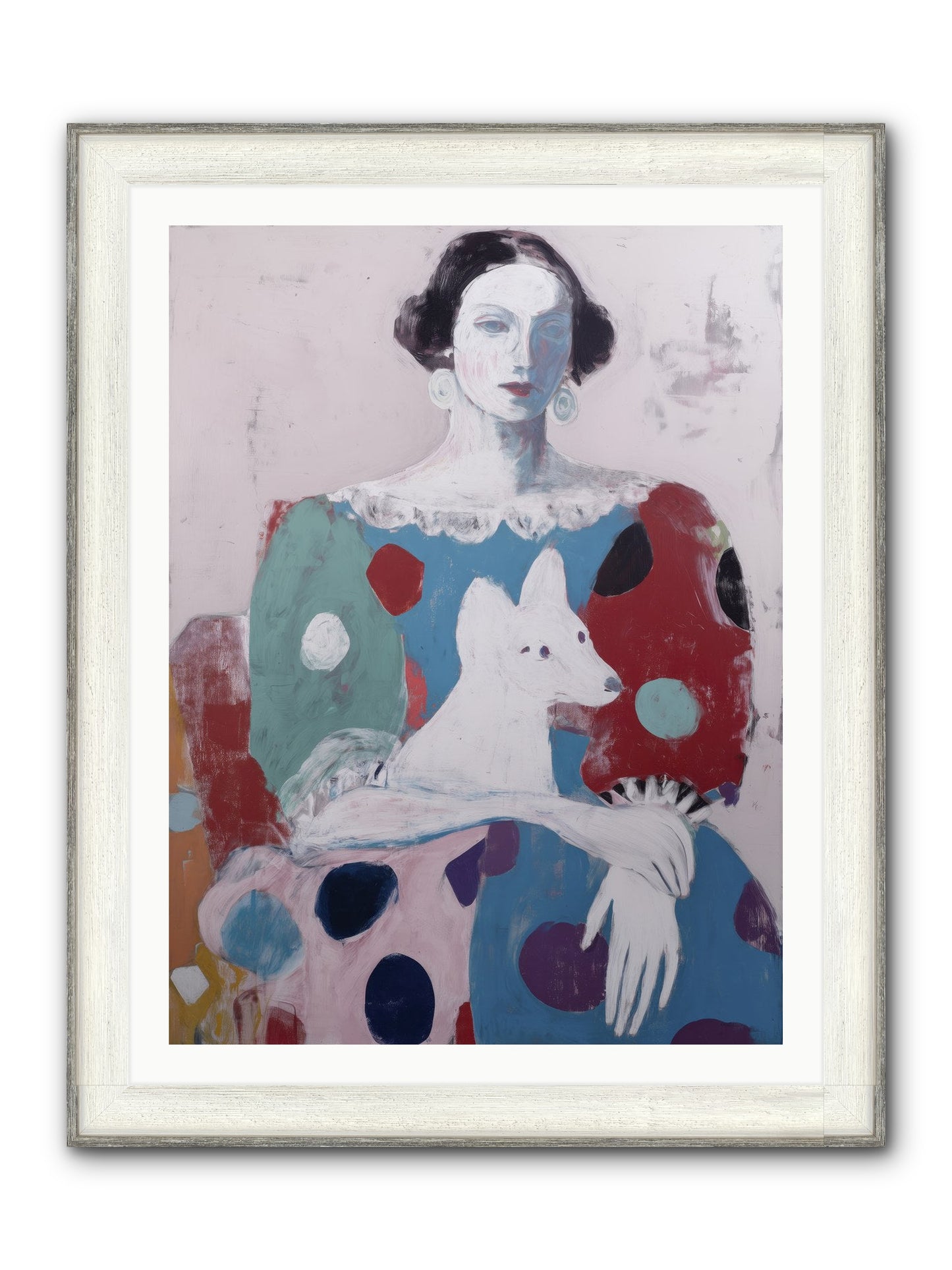 Andante Framed Print - Driftwood White 30x40