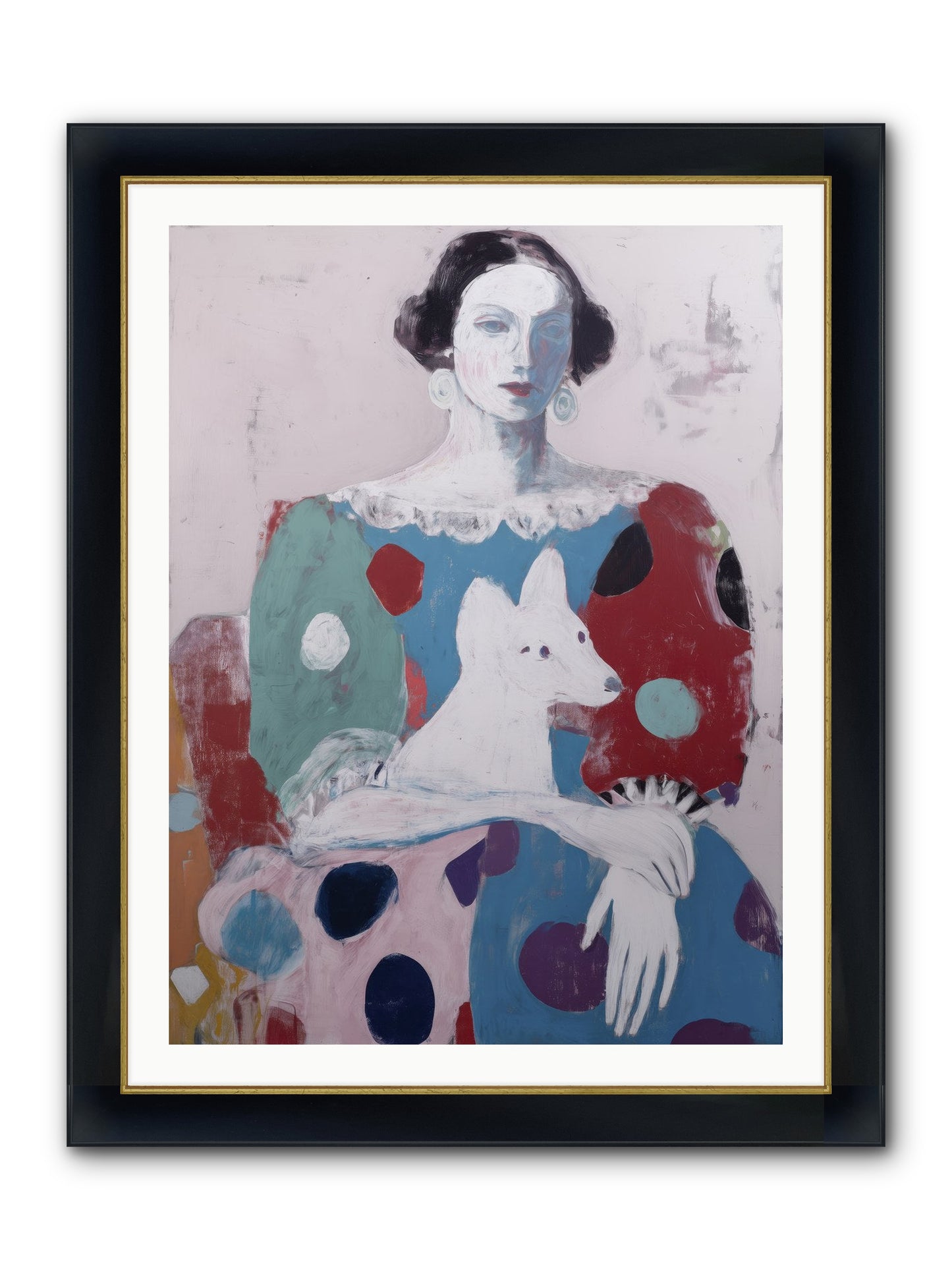 Andante Framed Print - Wide Black w/Gold 30x40