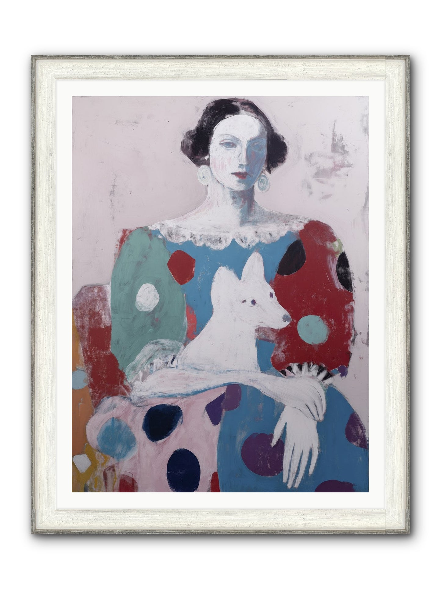 Andante Framed Print - Driftwood White 36x48