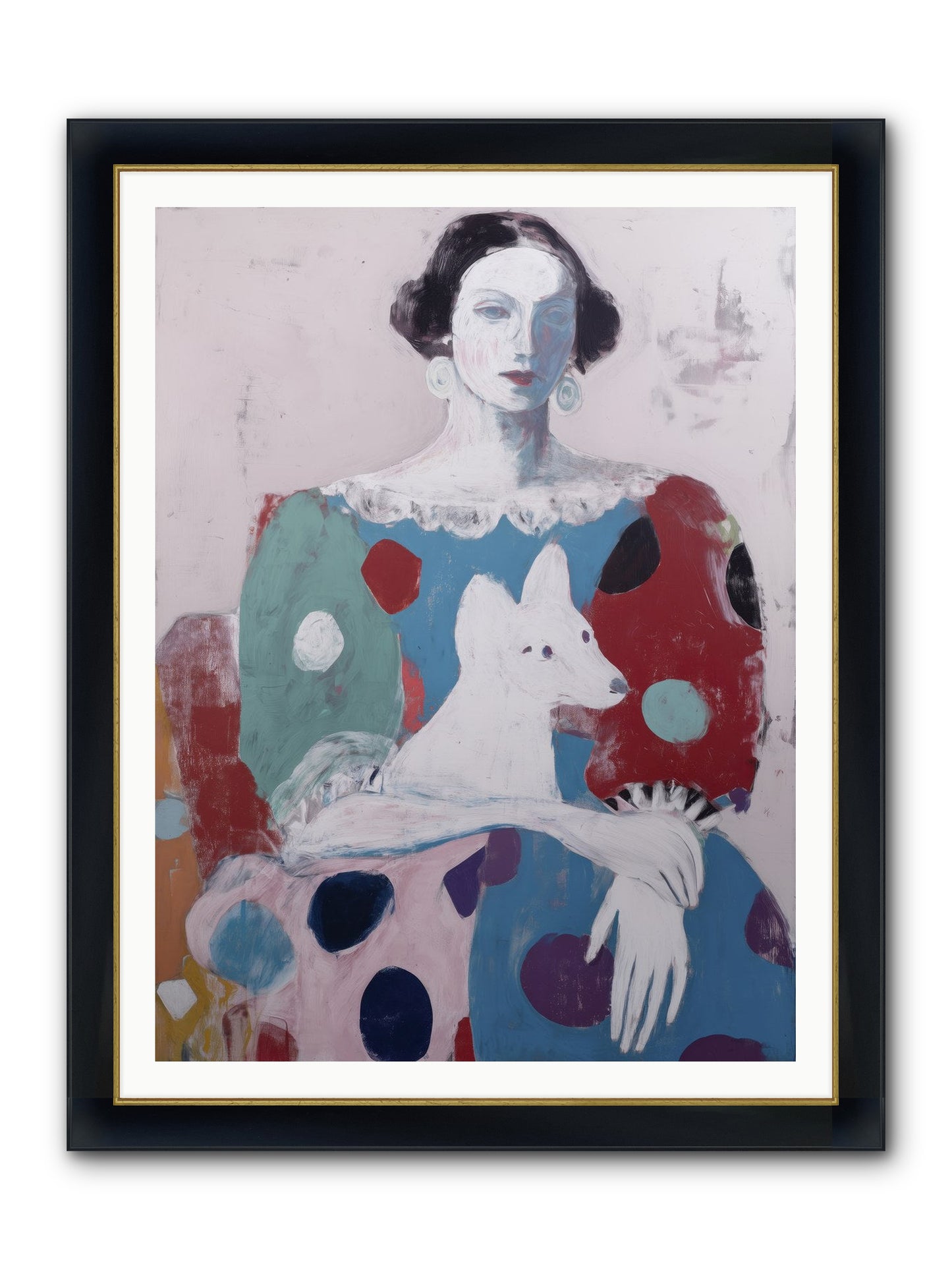 Andante Framed Print - Wide Black w/Gold 36x48