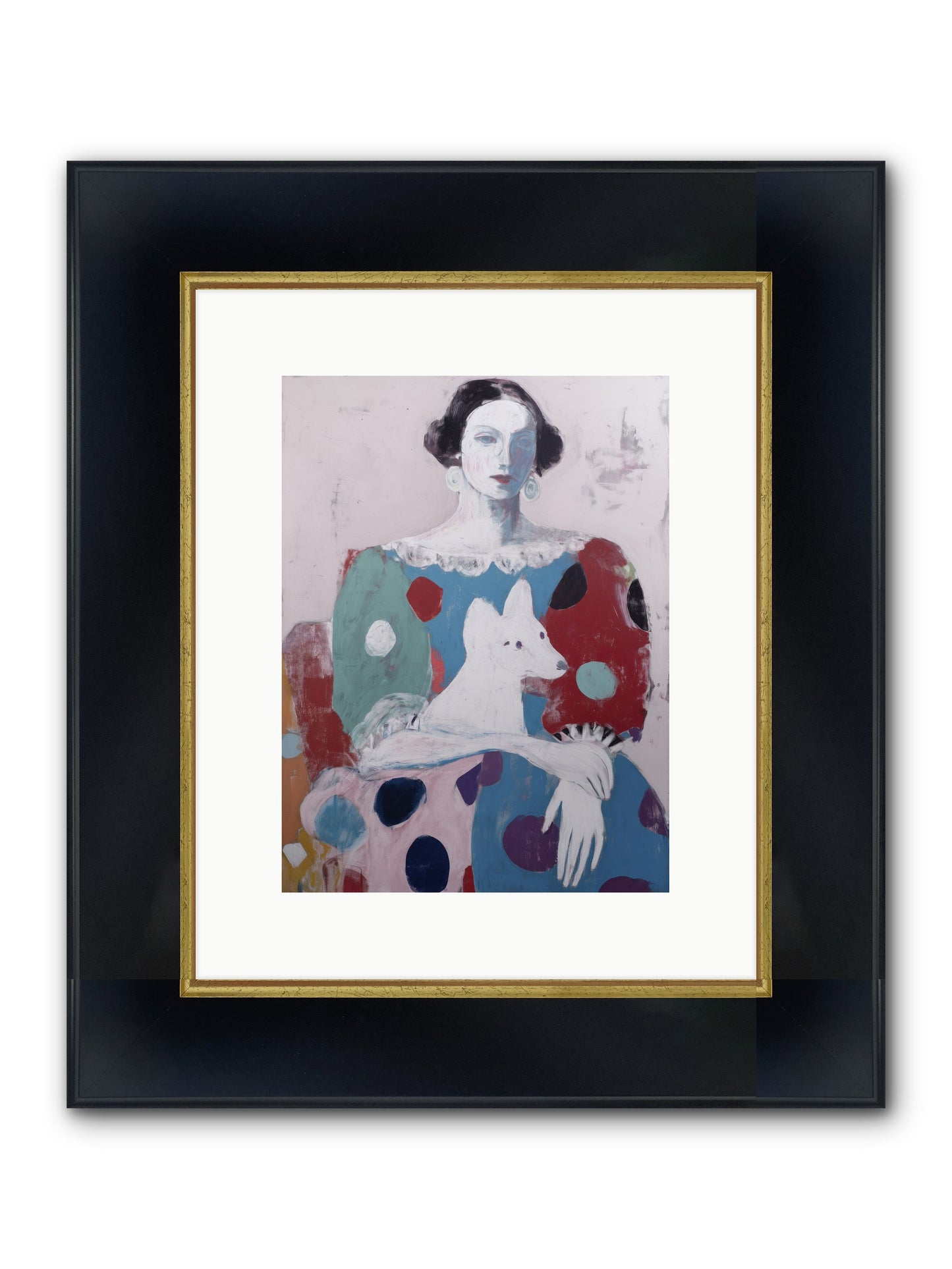 Andante Framed Print - Wide Black w/Gold 9x12