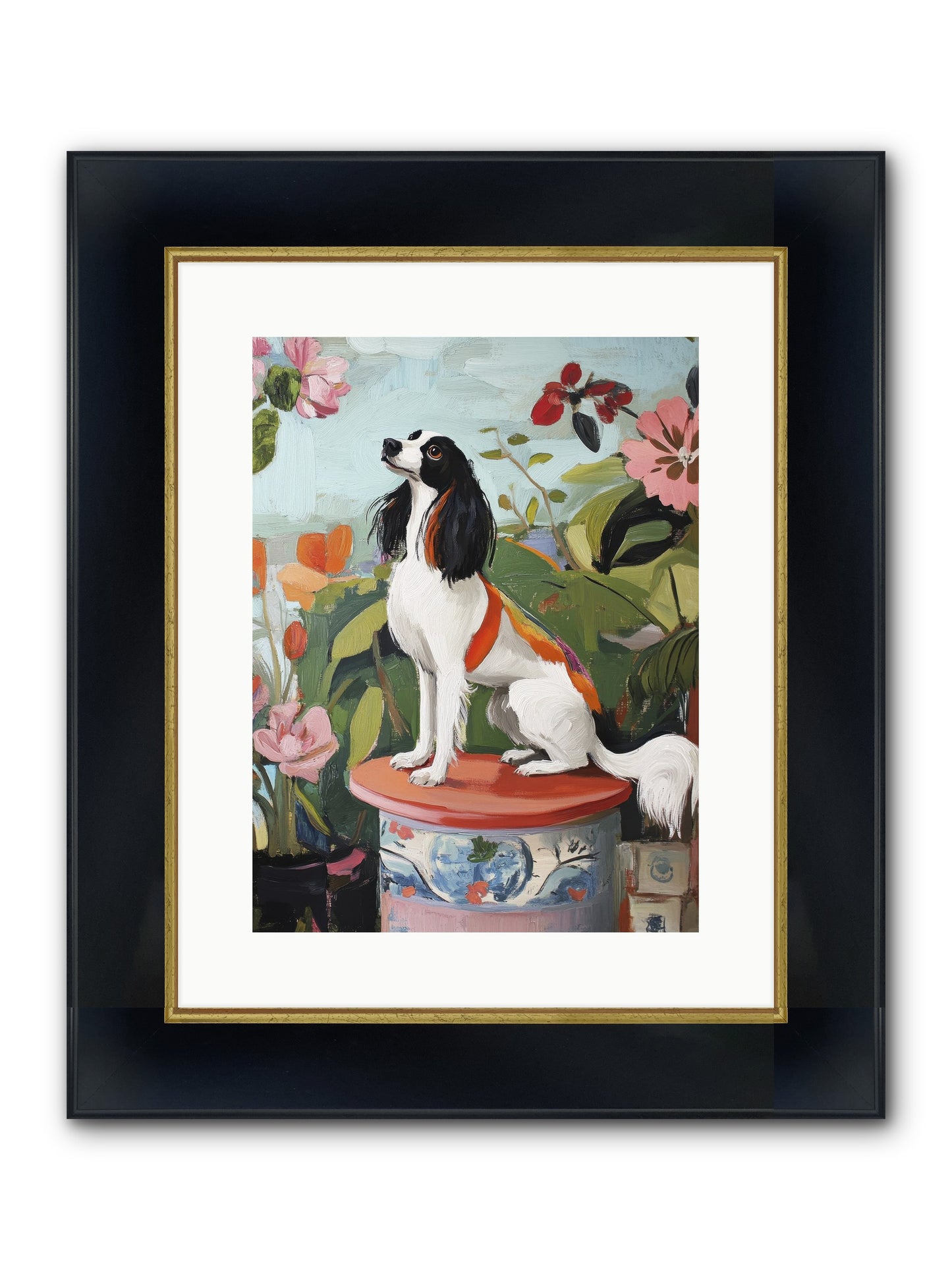 Angel In Disguise Framed Print - Wide Black w/Gold 12x16