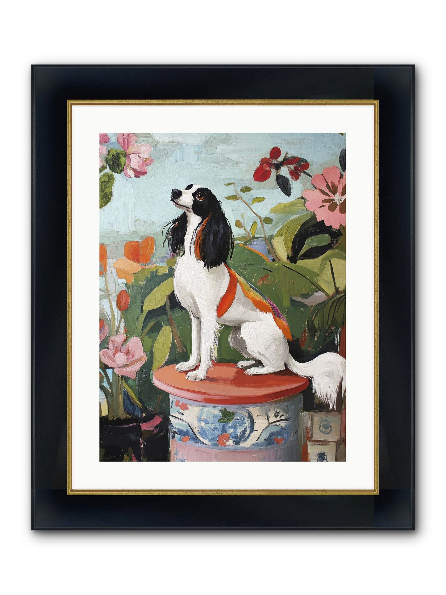 Angel In Disguise Framed Print - Wide Black w/Gold 18x24