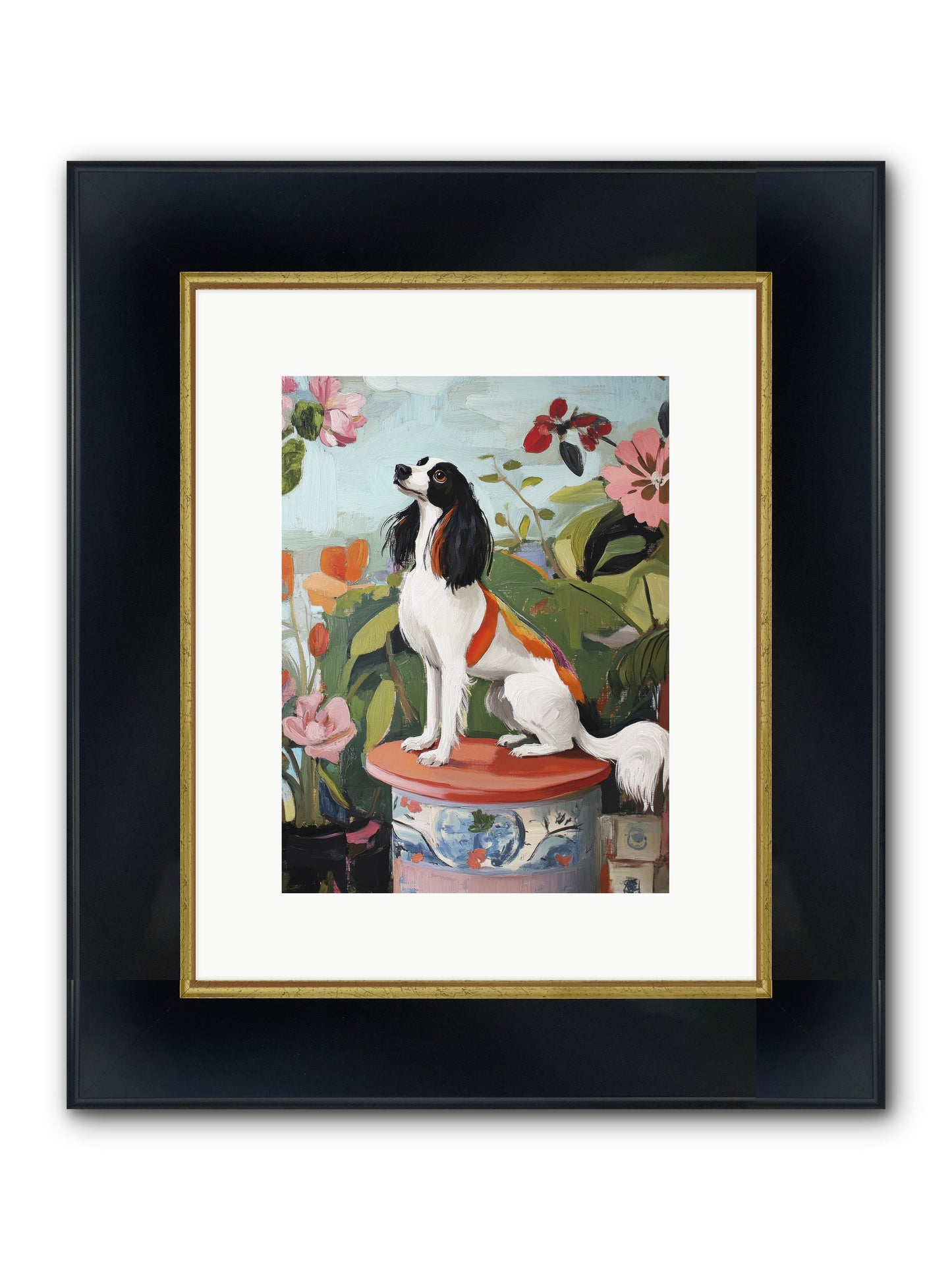 Angel In Disguise Framed Print - Wide Black w/Gold 9x12