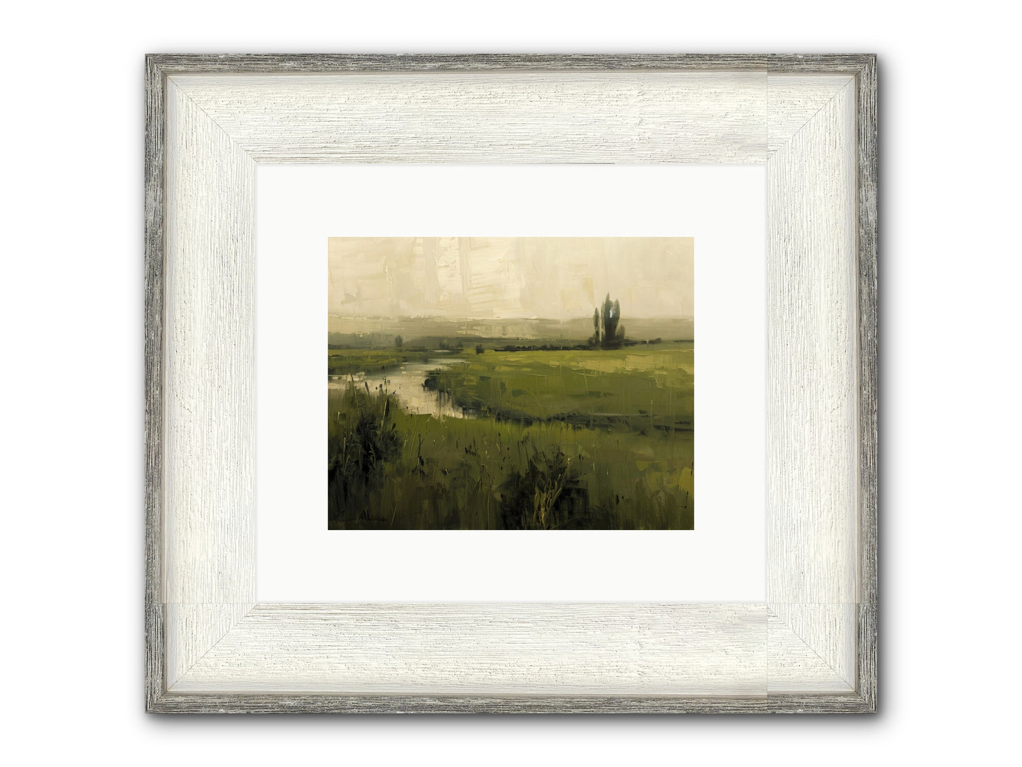 Anthology Of Echoes Framed Print - Driftwood White 10x8