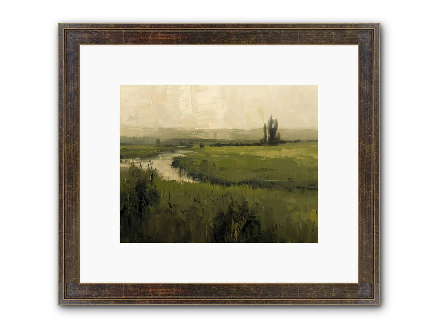 Anthology Of Echoes Framed Print - Slimwoods Black/Gold 10x8