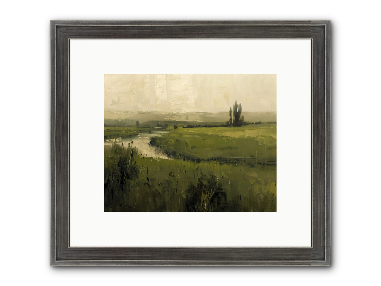 Anthology Of Echoes Framed Print - Slimwoods Black/Silver 10x8