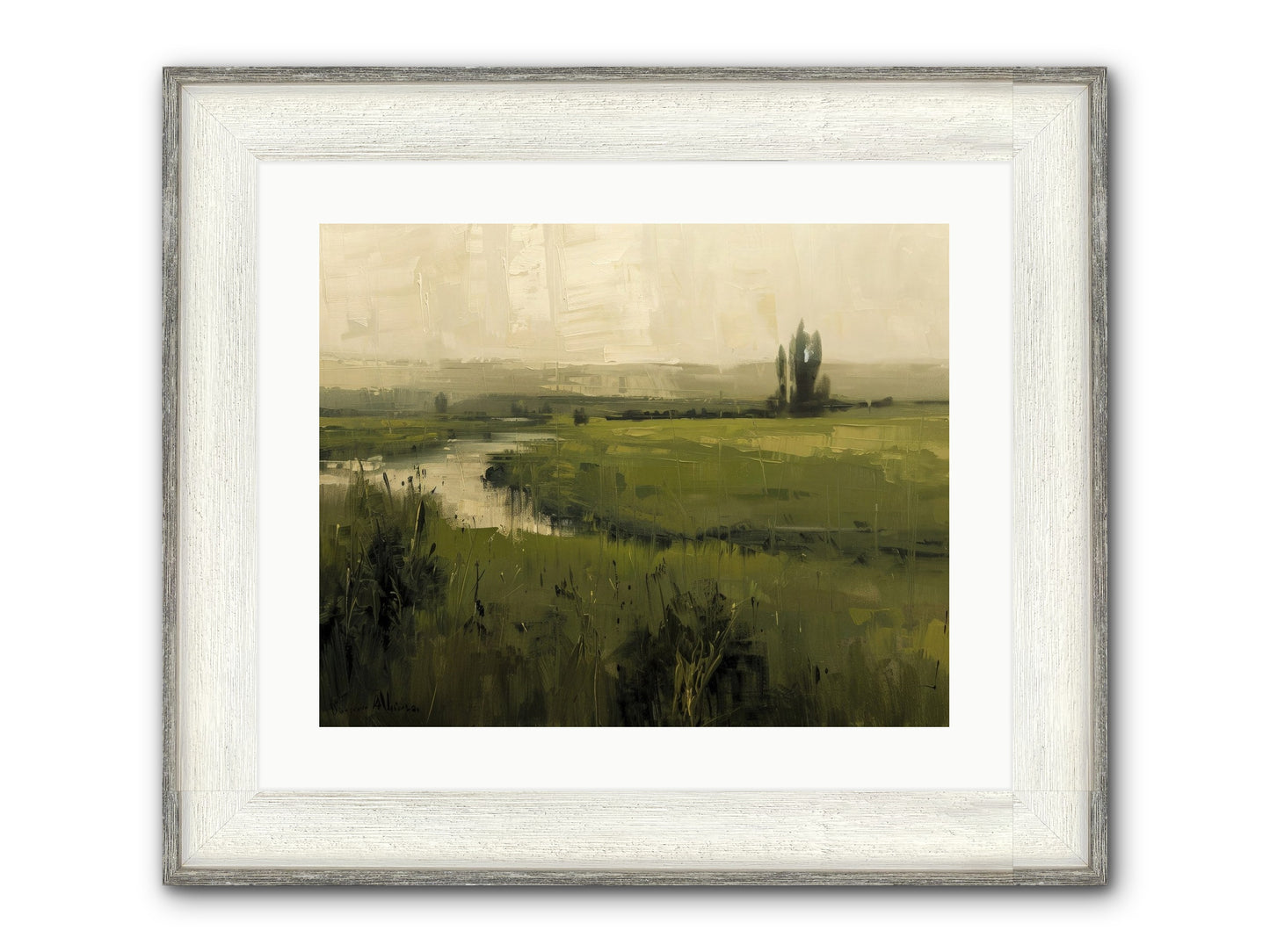 Anthology Of Echoes Framed Print - Driftwood White 20x16